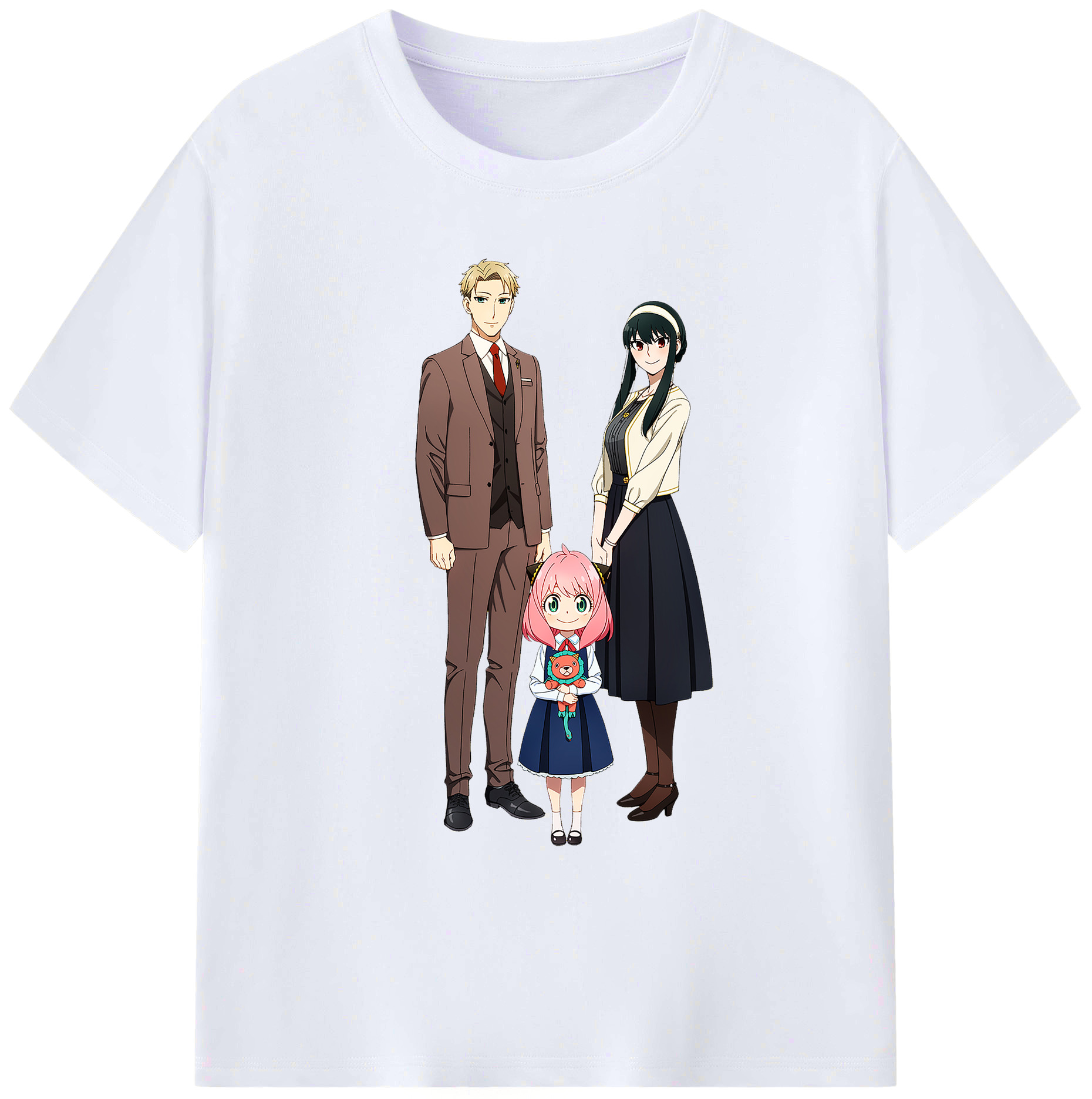 （画像用） SPY×FAMILY间谍家家酒 綿100％ メンズ半袖Tシャツ｜肌触りやわらか＆通気性