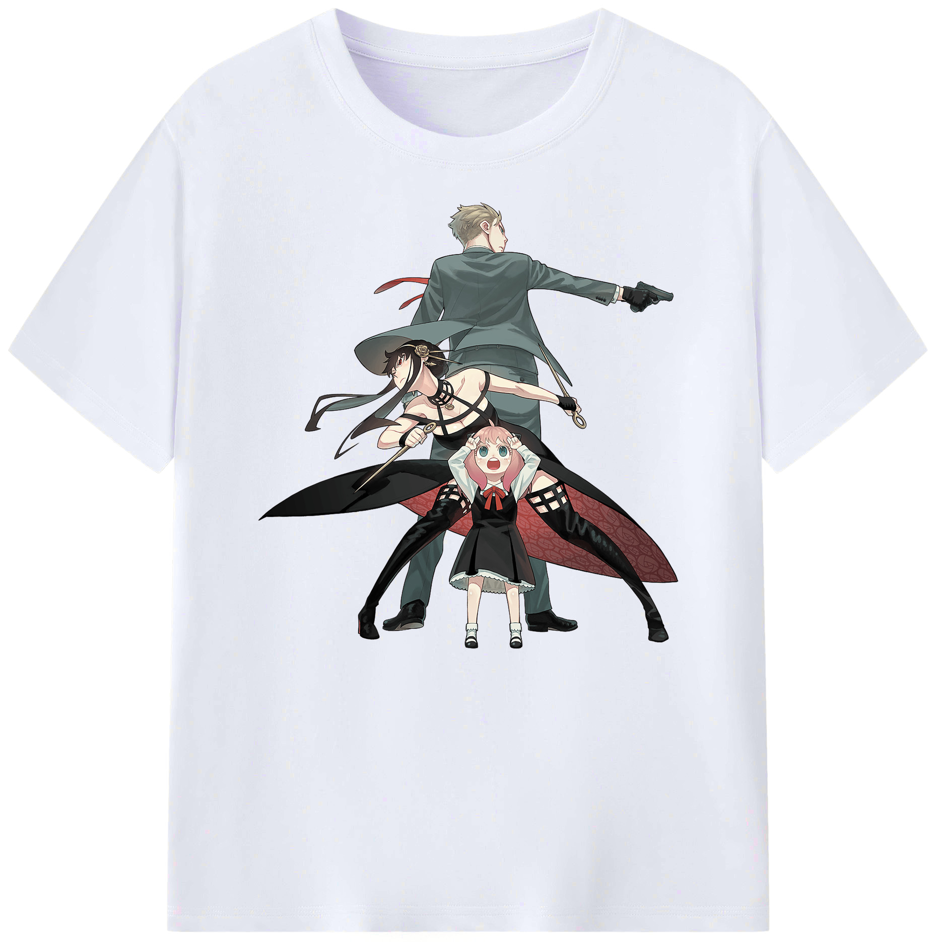 （画像用） SPY×FAMILY间谍家家酒 綿100％ メンズ半袖Tシャツ｜肌触りやわらか＆通気性