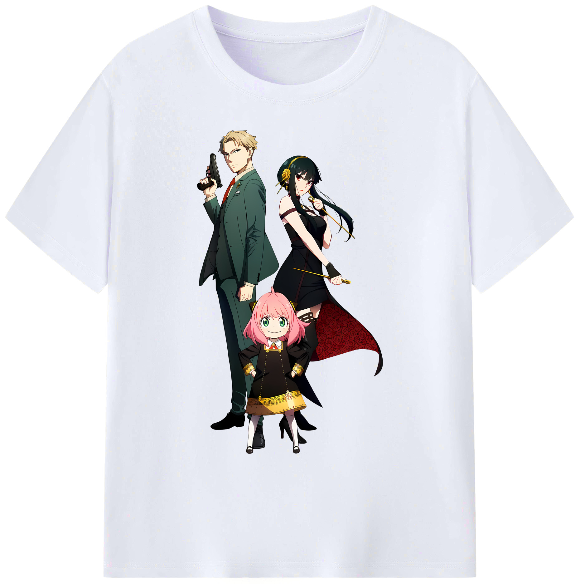 （画像用） SPY×FAMILY间谍家家酒 綿100％ メンズ半袖Tシャツ｜肌触りやわらか＆通気性
