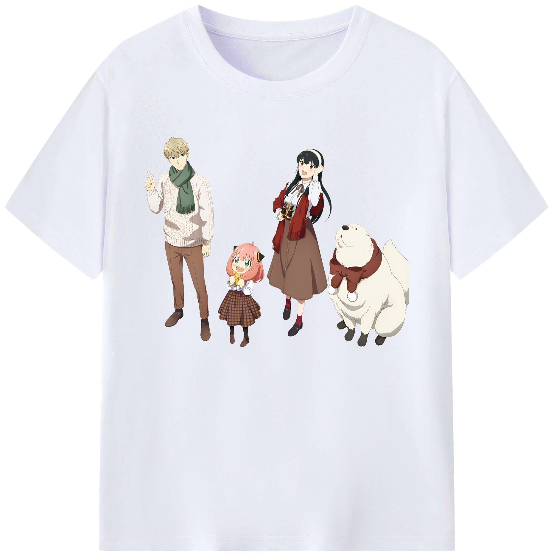（画像用） SPY×FAMILY间谍家家酒 綿100％ メンズ半袖Tシャツ｜肌触りやわらか＆通気性