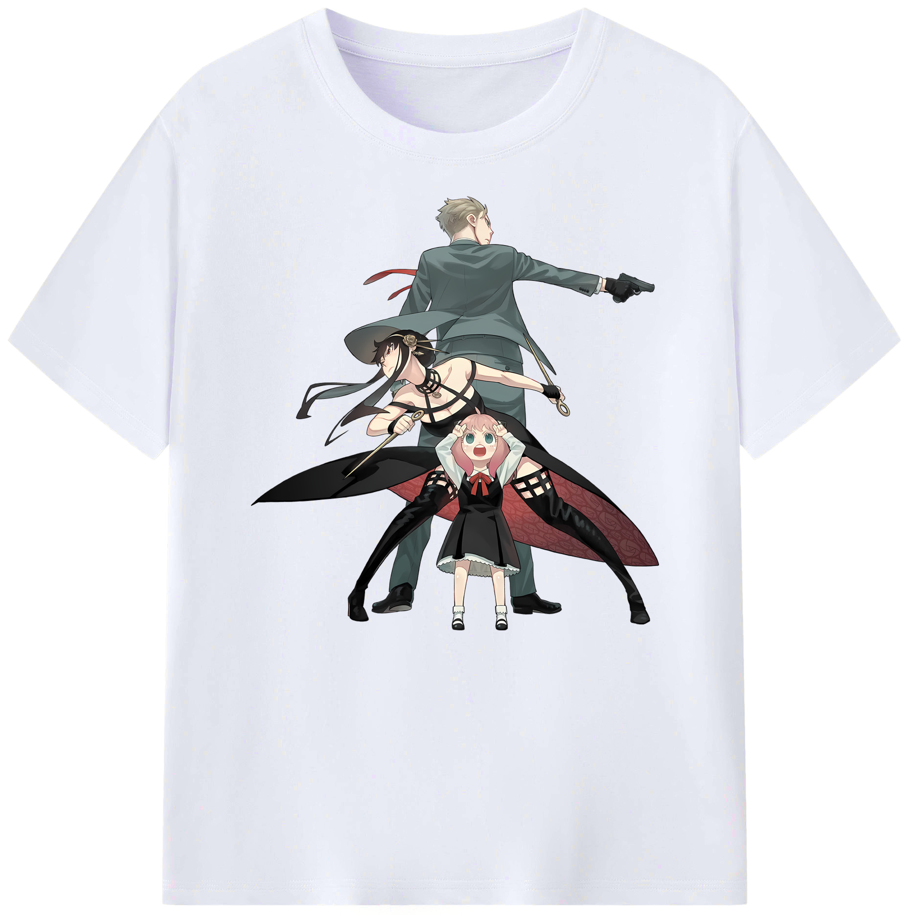 （画像用） SPY×FAMILY间谍家家酒 綿100％ メンズ半袖Tシャツ｜肌触りやわらか＆通気性