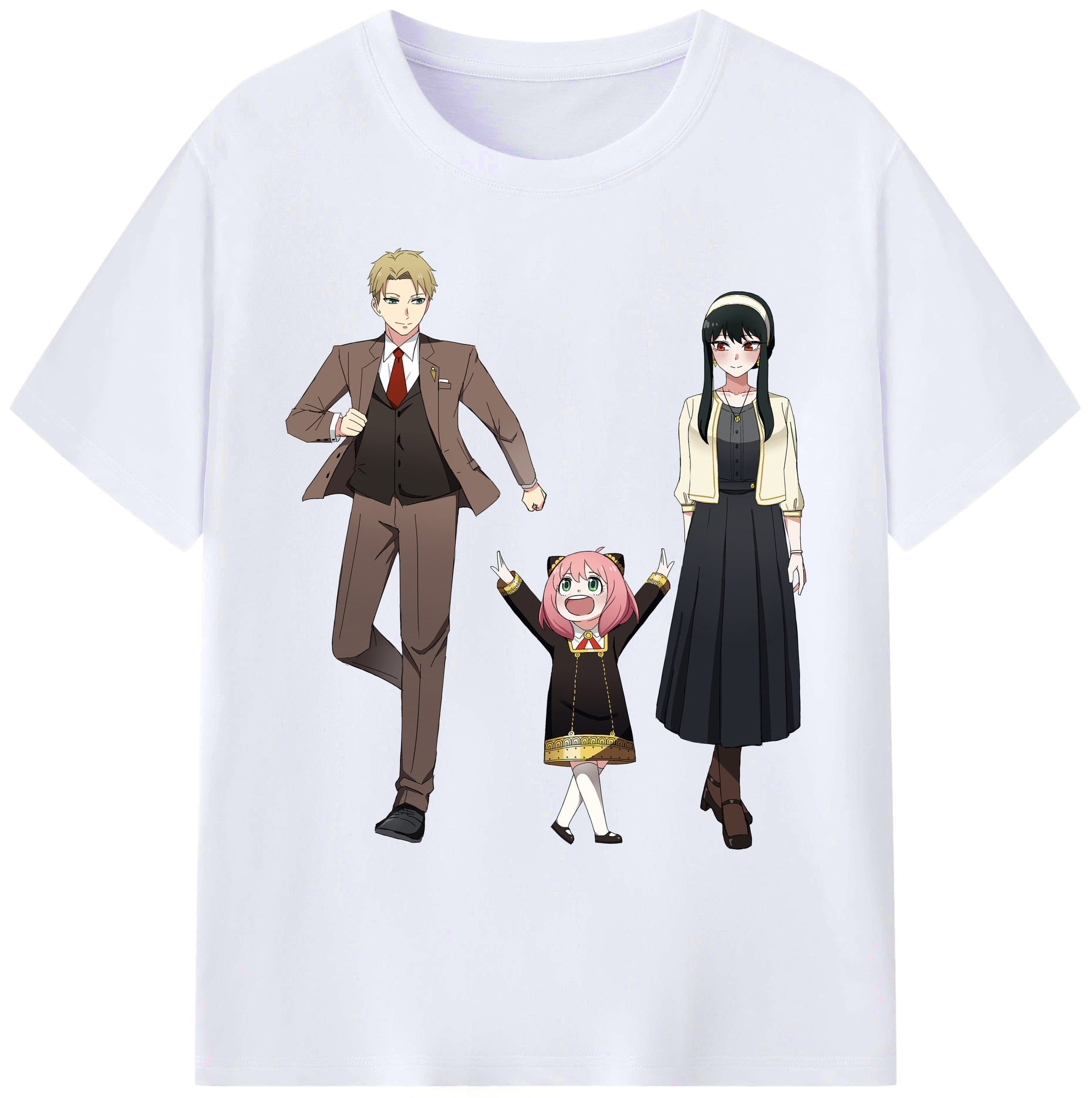（画像用） SPY×FAMILY间谍家家酒 綿100％ メンズ半袖Tシャツ｜肌触りやわらか＆通気性