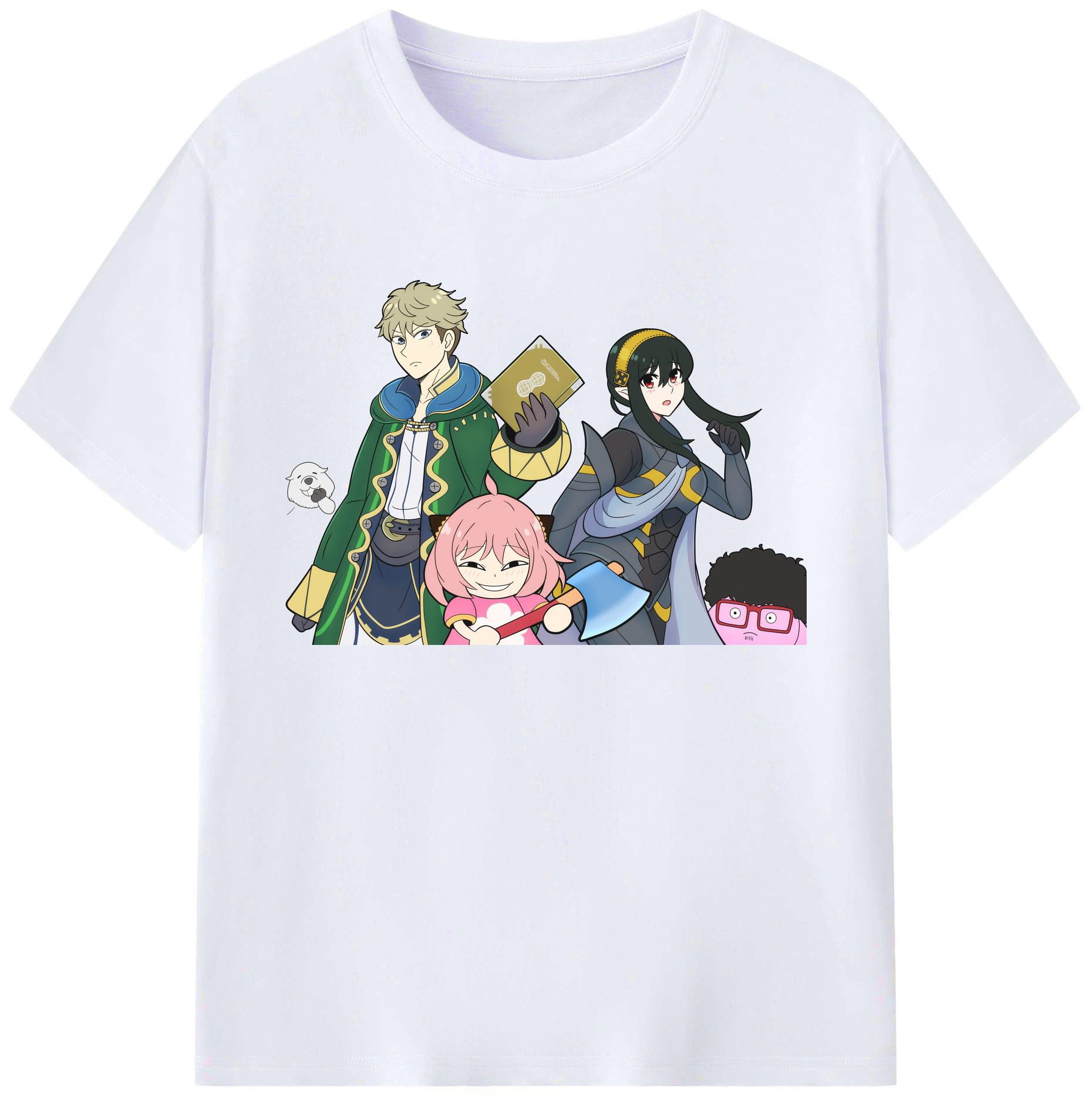 （画像用） SPY×FAMILY间谍家家酒 綿100％ メンズ半袖Tシャツ｜肌触りやわらか＆通気性