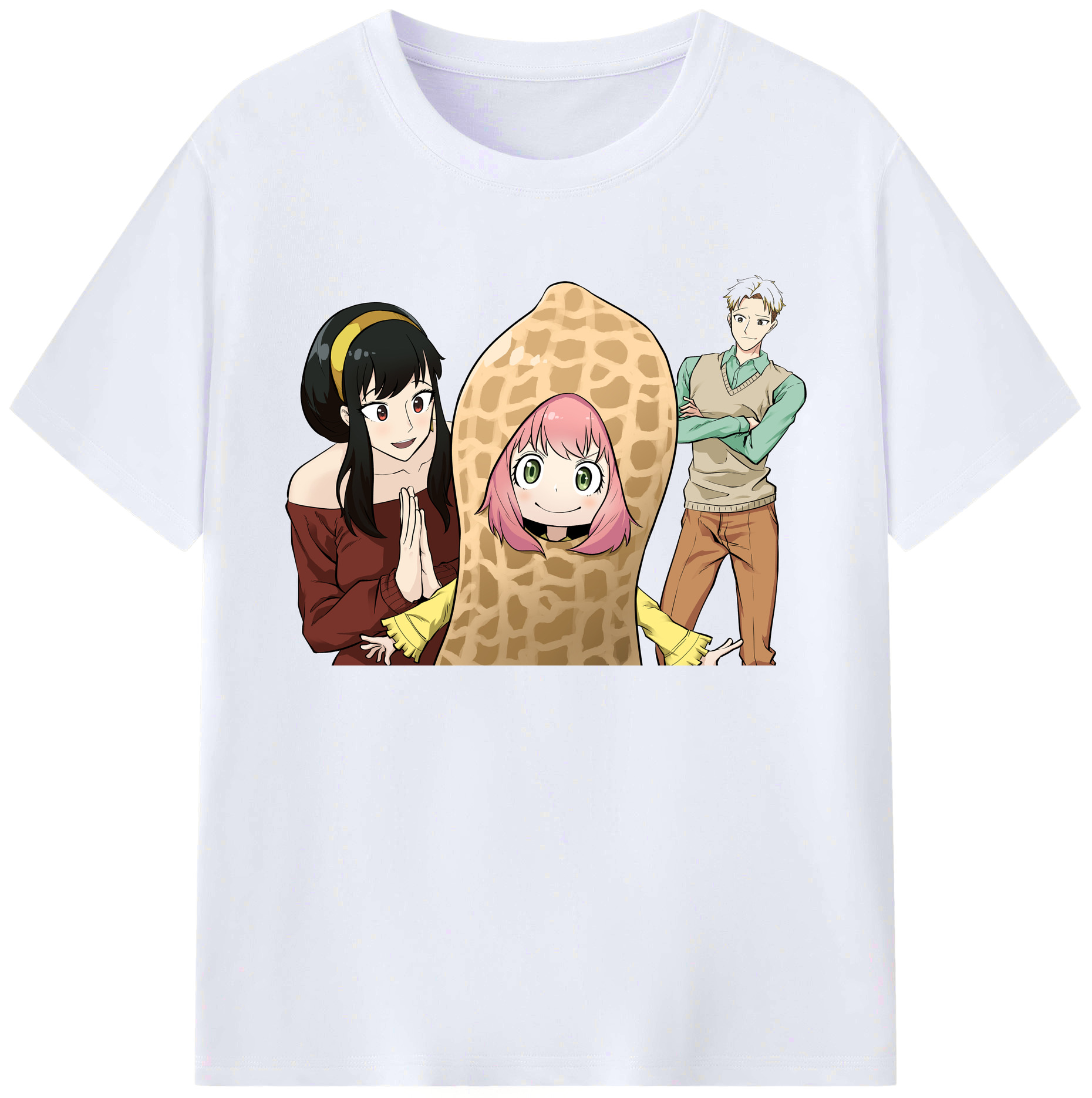 （画像用） SPY×FAMILY间谍家家酒 綿100％ メンズ半袖Tシャツ｜肌触りやわらか＆通気性