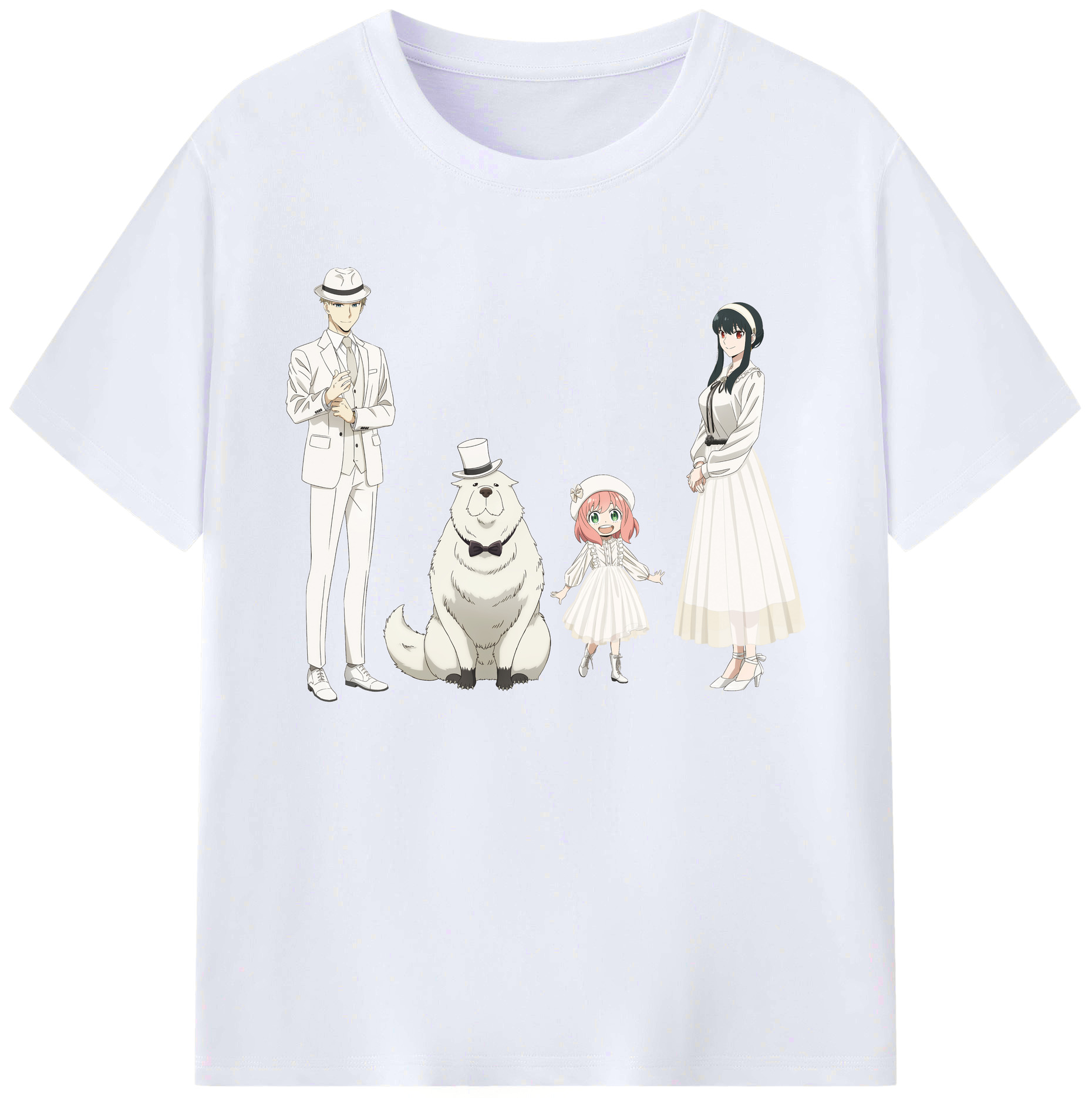 （画像用） SPY×FAMILY间谍家家酒 綿100％ メンズ半袖Tシャツ｜肌触りやわらか＆通気性