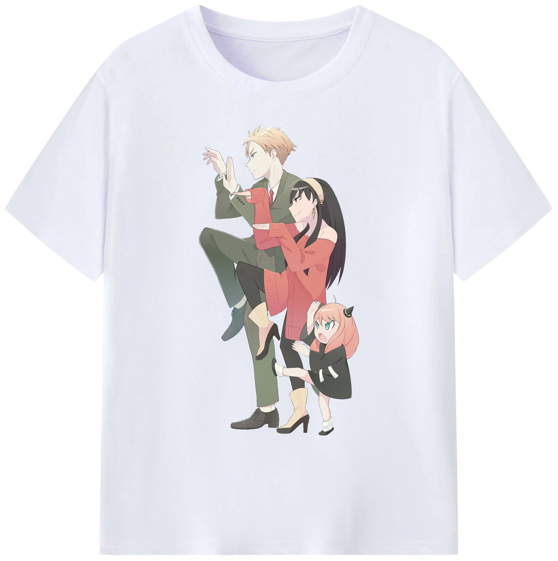 （画像用） SPY×FAMILY间谍家家酒 綿100％ メンズ半袖Tシャツ｜肌触りやわらか＆通気性