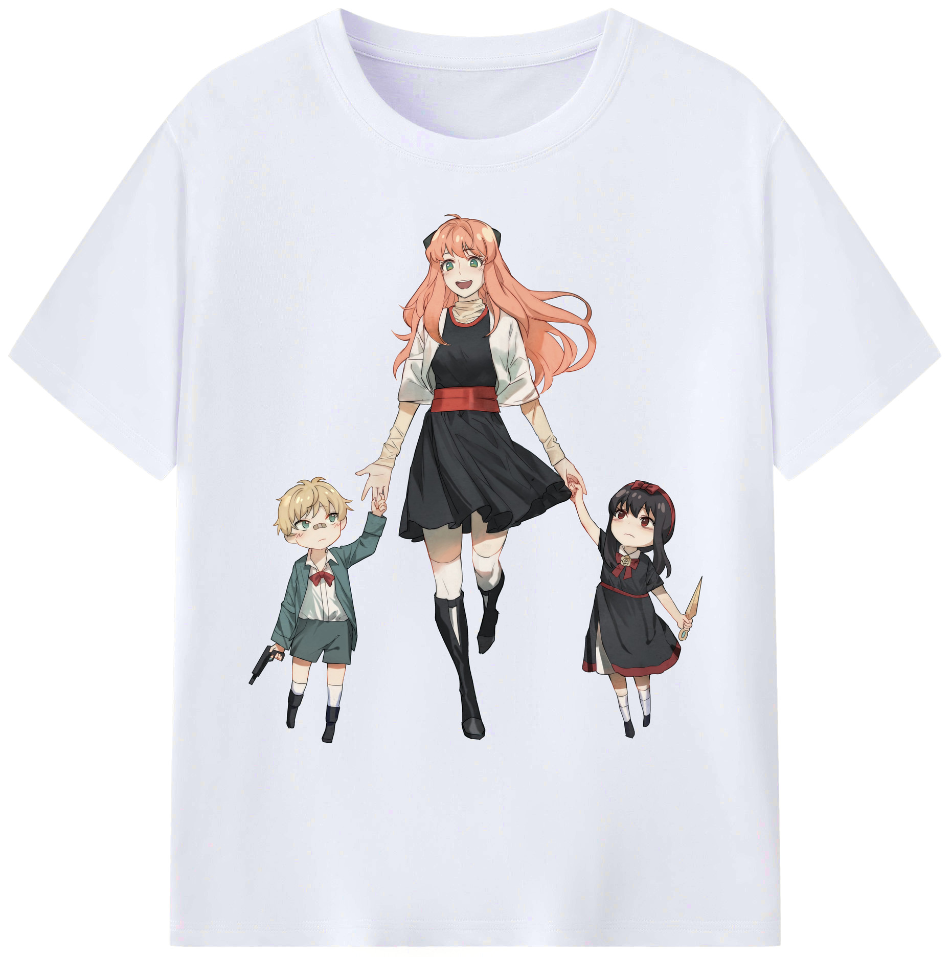 （画像用） SPY×FAMILY间谍家家酒 綿100％ メンズ半袖Tシャツ｜肌触りやわらか＆通気性