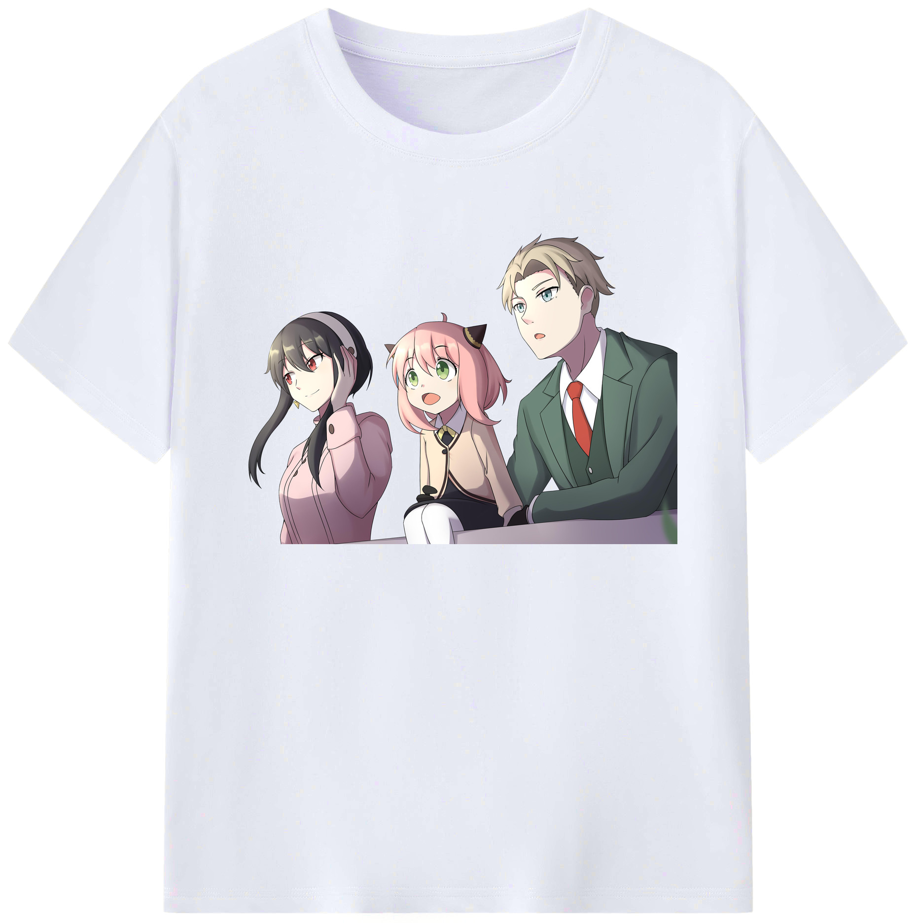 （画像用） SPY×FAMILY间谍家家酒 綿100％ メンズ半袖Tシャツ｜肌触りやわらか＆通気性