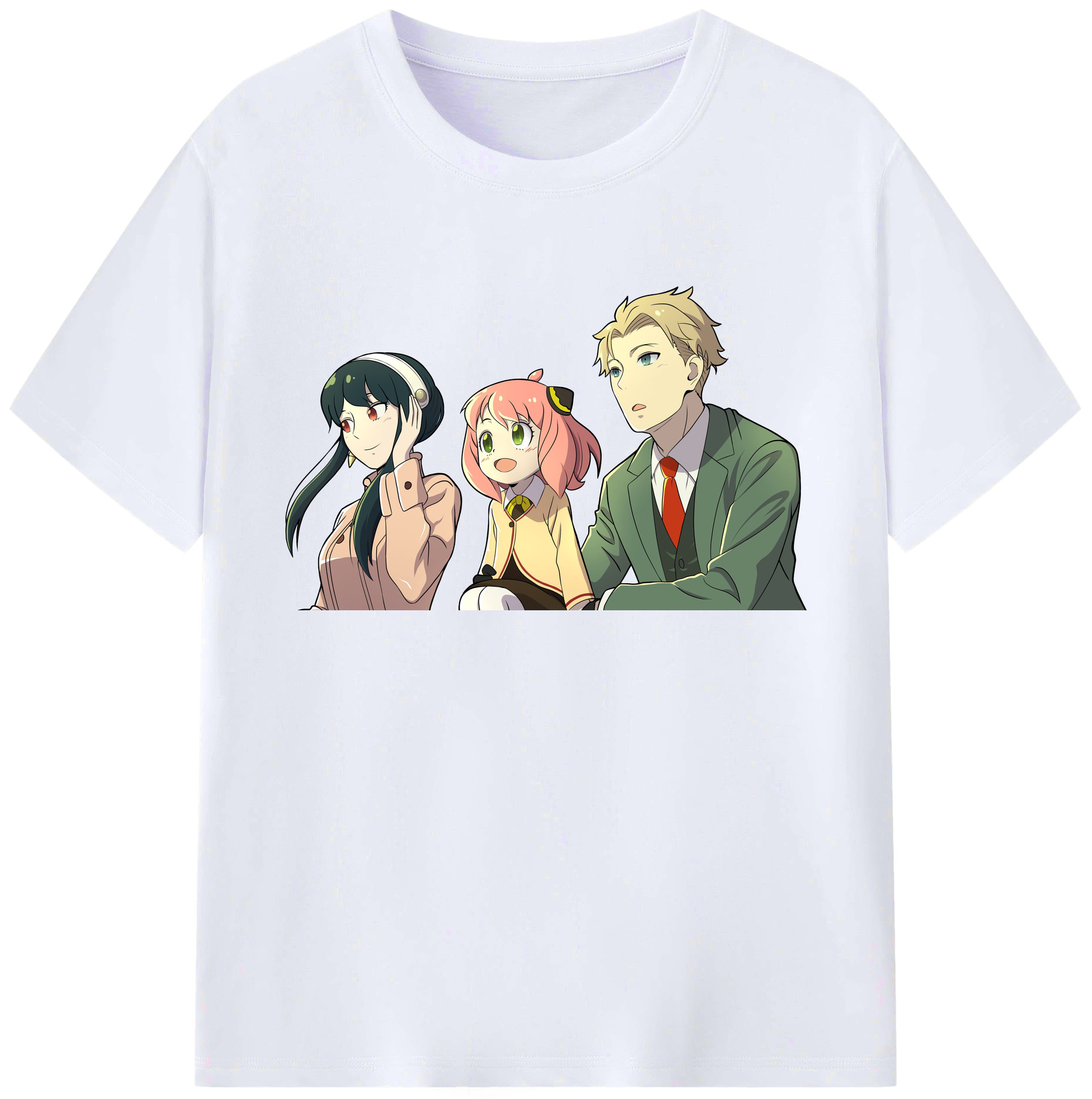 （画像用） SPY×FAMILY间谍家家酒 綿100％ メンズ半袖Tシャツ｜肌触りやわらか＆通気性