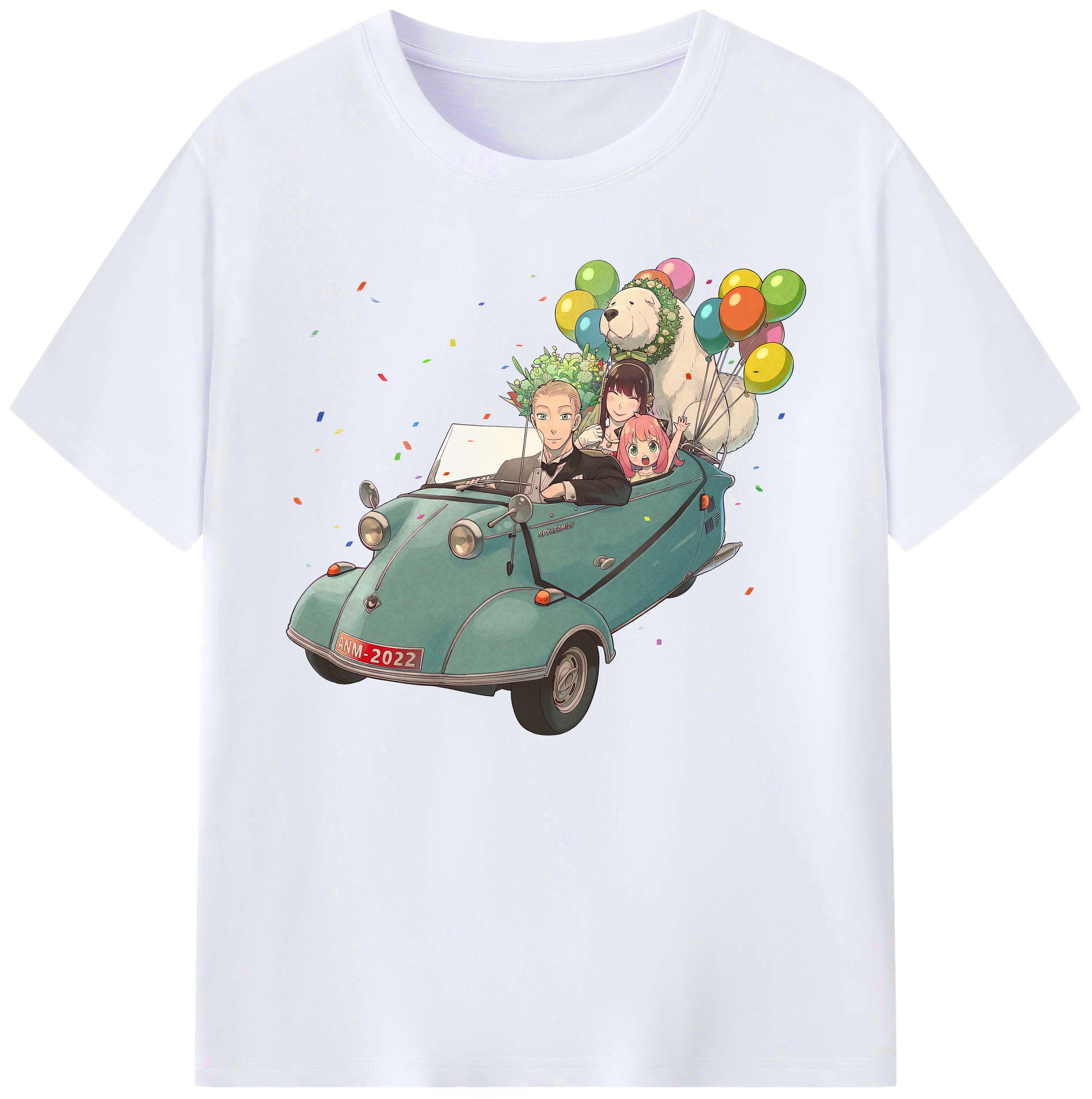 （画像用） SPY×FAMILY间谍家家酒 綿100％ メンズ半袖Tシャツ｜肌触りやわらか＆通気性