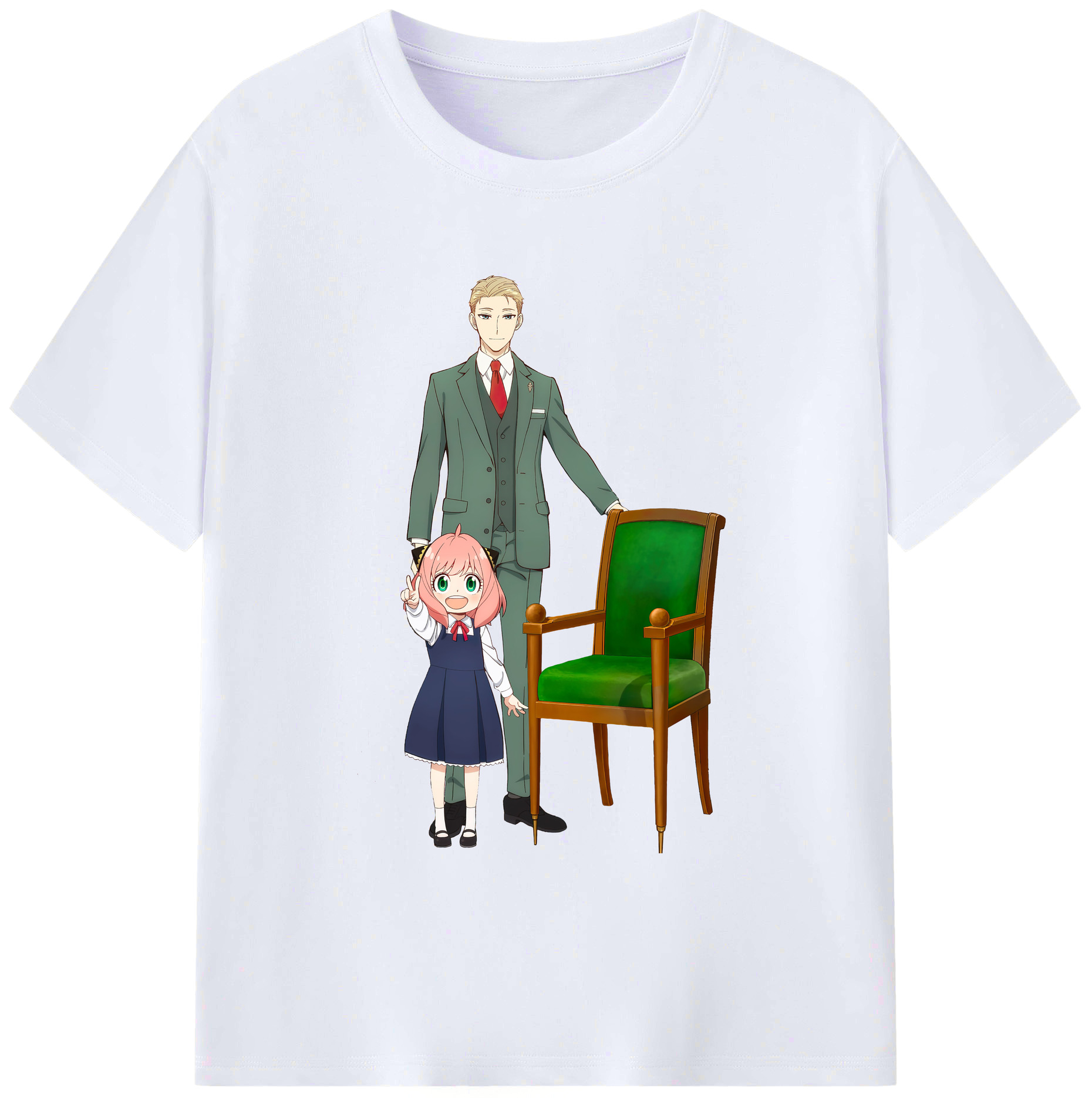 （画像用） SPY×FAMILY间谍家家酒 綿100％ メンズ半袖Tシャツ｜肌触りやわらか＆通気性