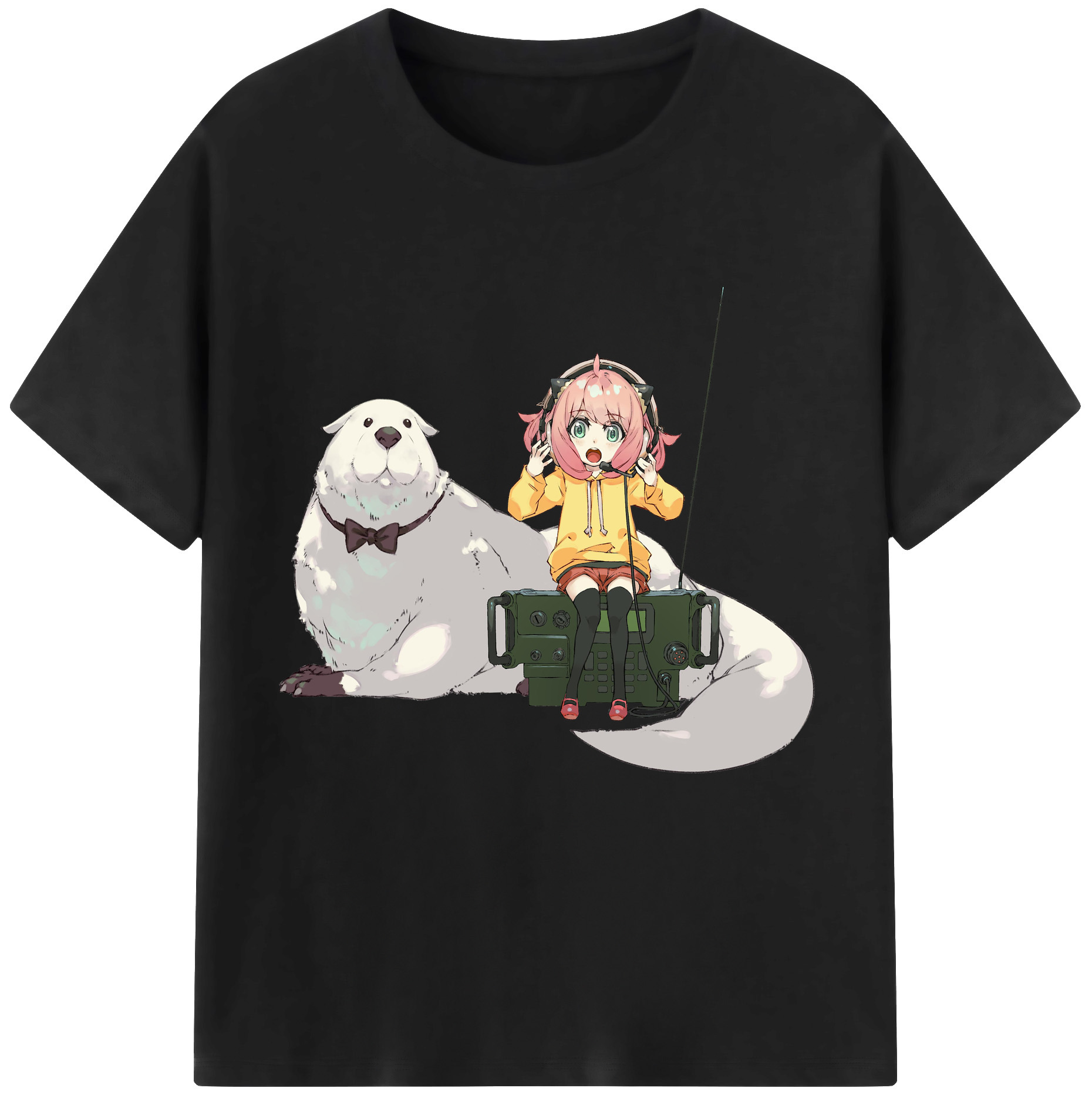 （画像用） SPY×FAMILY间谍家家酒 レディースカジュアルプリントTシャツ（綿100％）