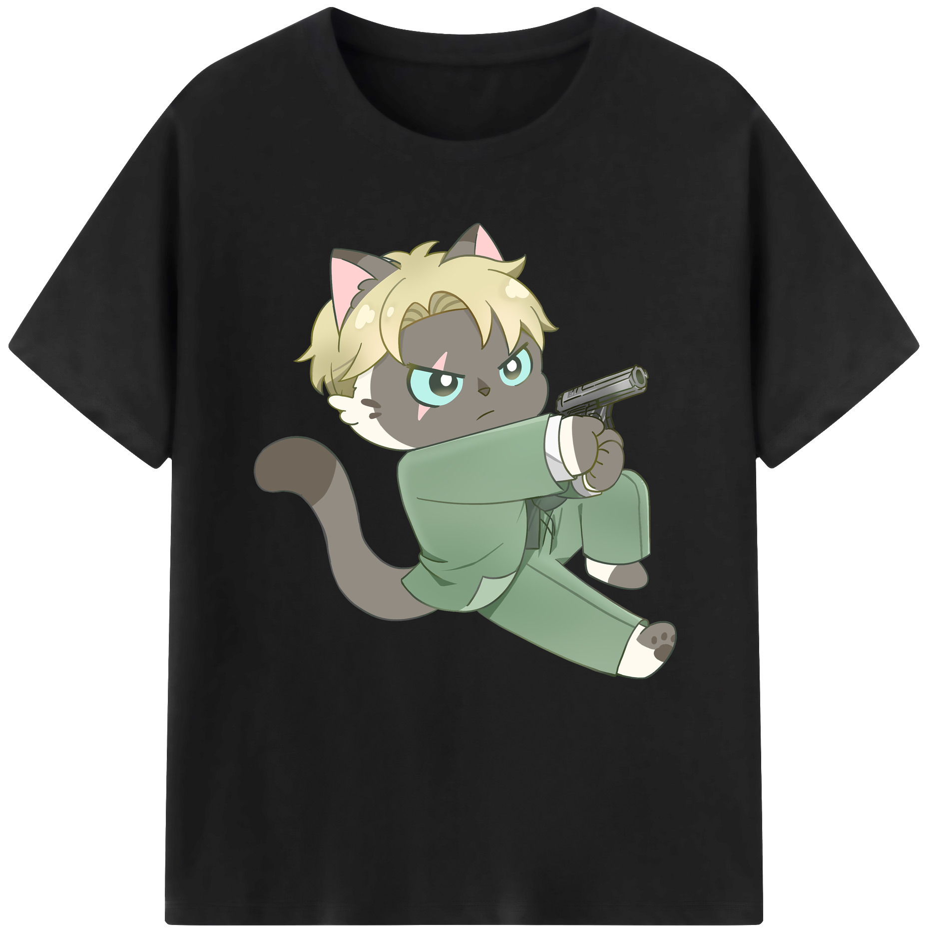 （画像用） SPY×FAMILY间谍家家酒 レディースカジュアルプリントTシャツ（綿100％）