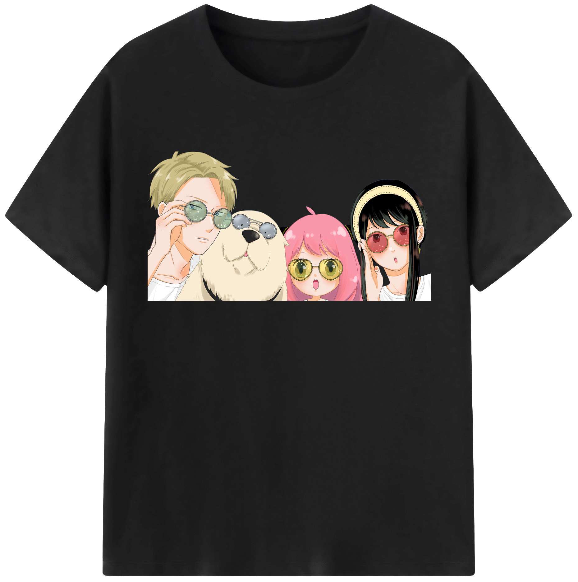 （画像用） SPY×FAMILY间谍家家酒 レディースカジュアルプリントTシャツ（綿100％）