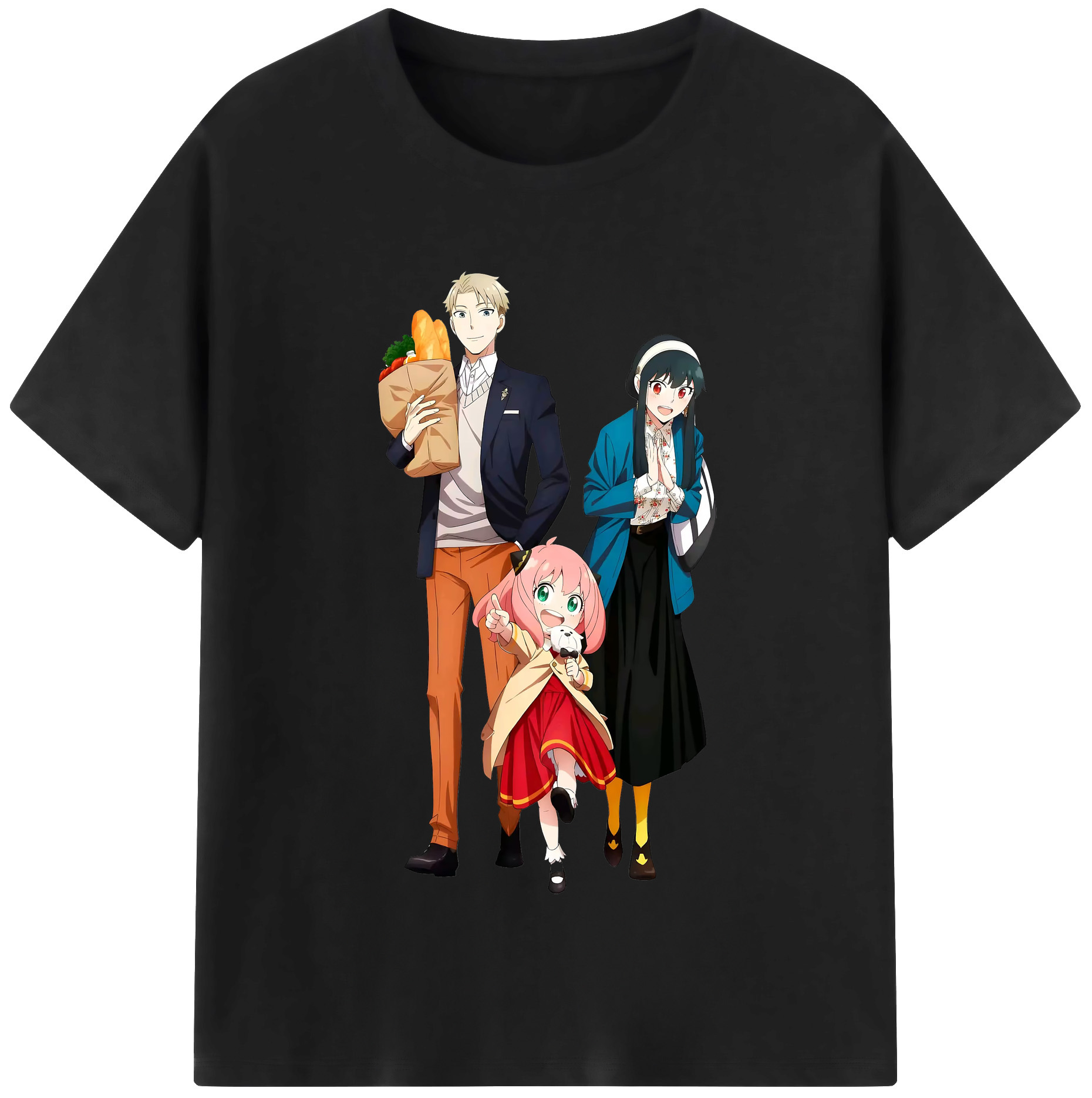 （画像用） SPY×FAMILY间谍家家酒 レディースカジュアルプリントTシャツ（綿100％）