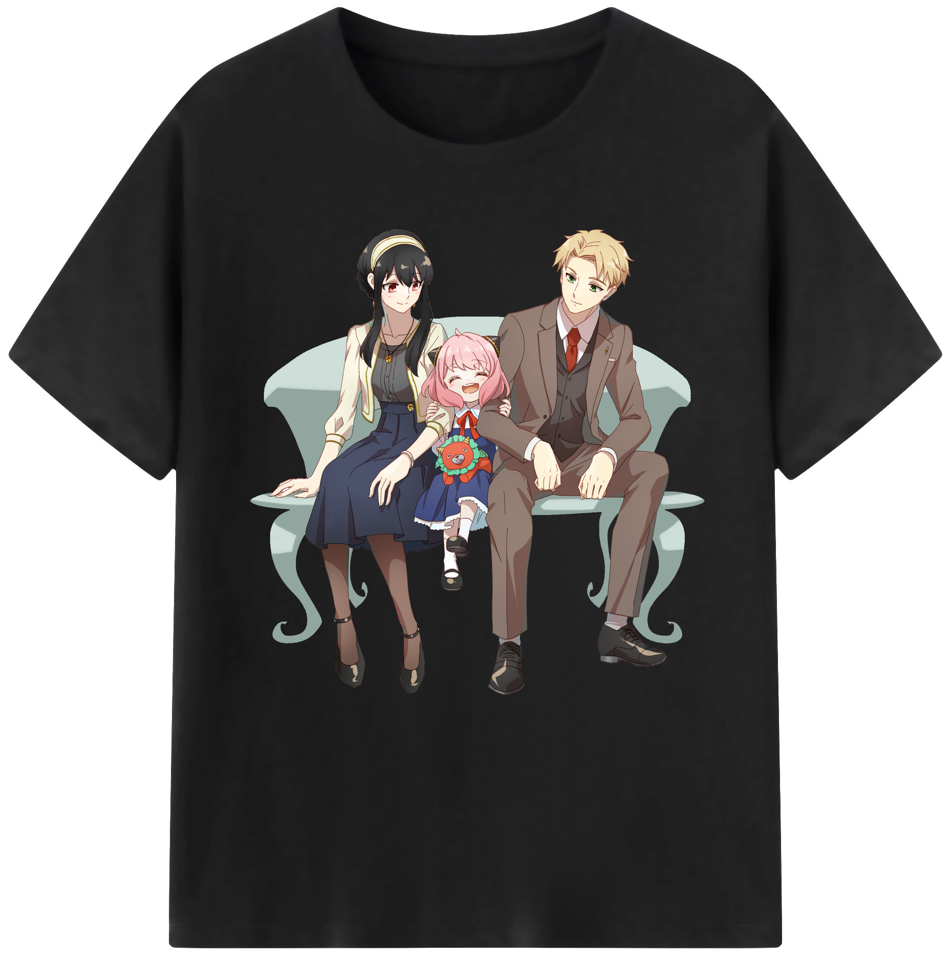 （画像用） SPY×FAMILY间谍家家酒 レディースカジュアルプリントTシャツ（綿100％）
