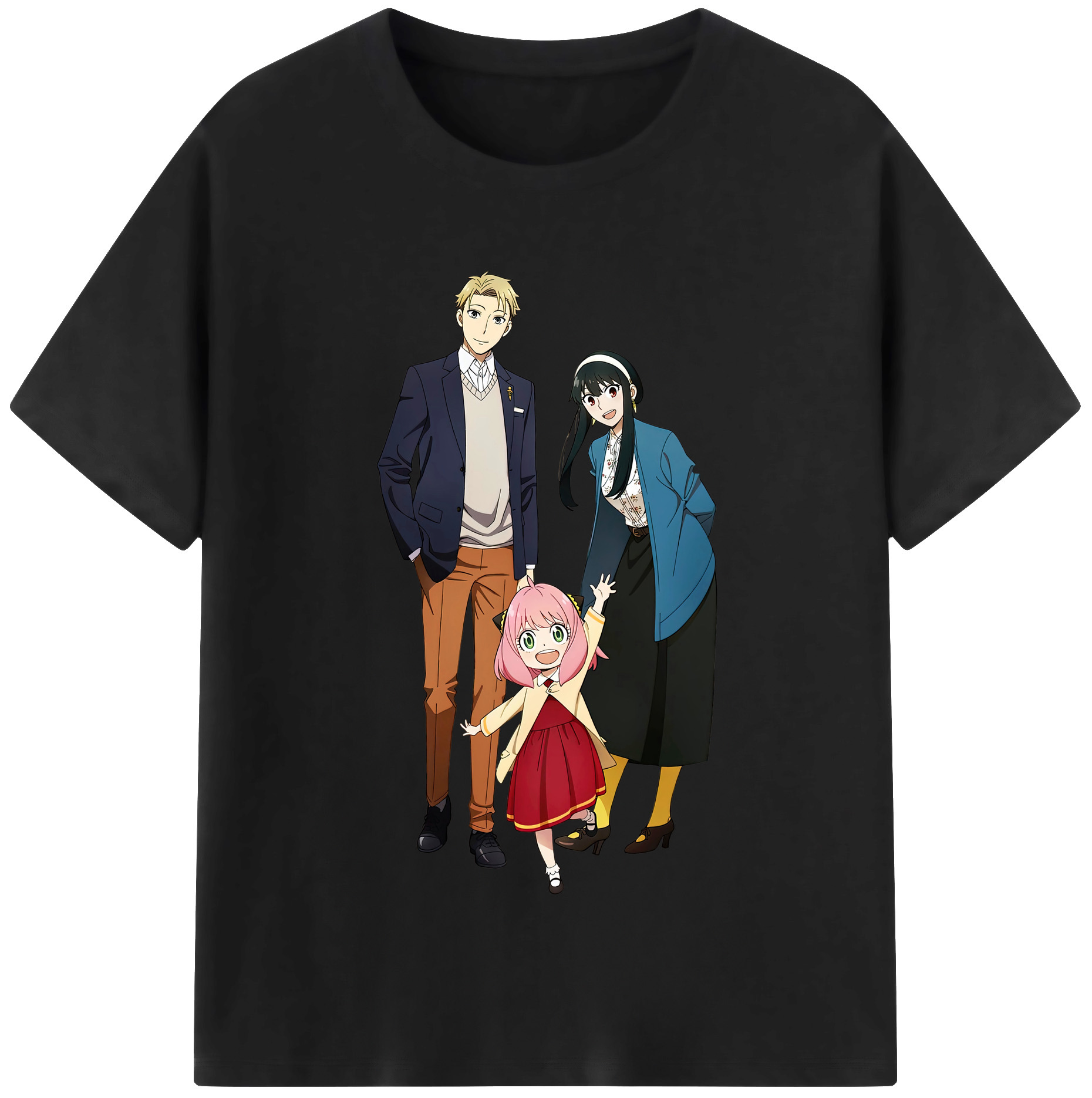 （画像用） SPY×FAMILY间谍家家酒 レディースカジュアルプリントTシャツ（綿100％）