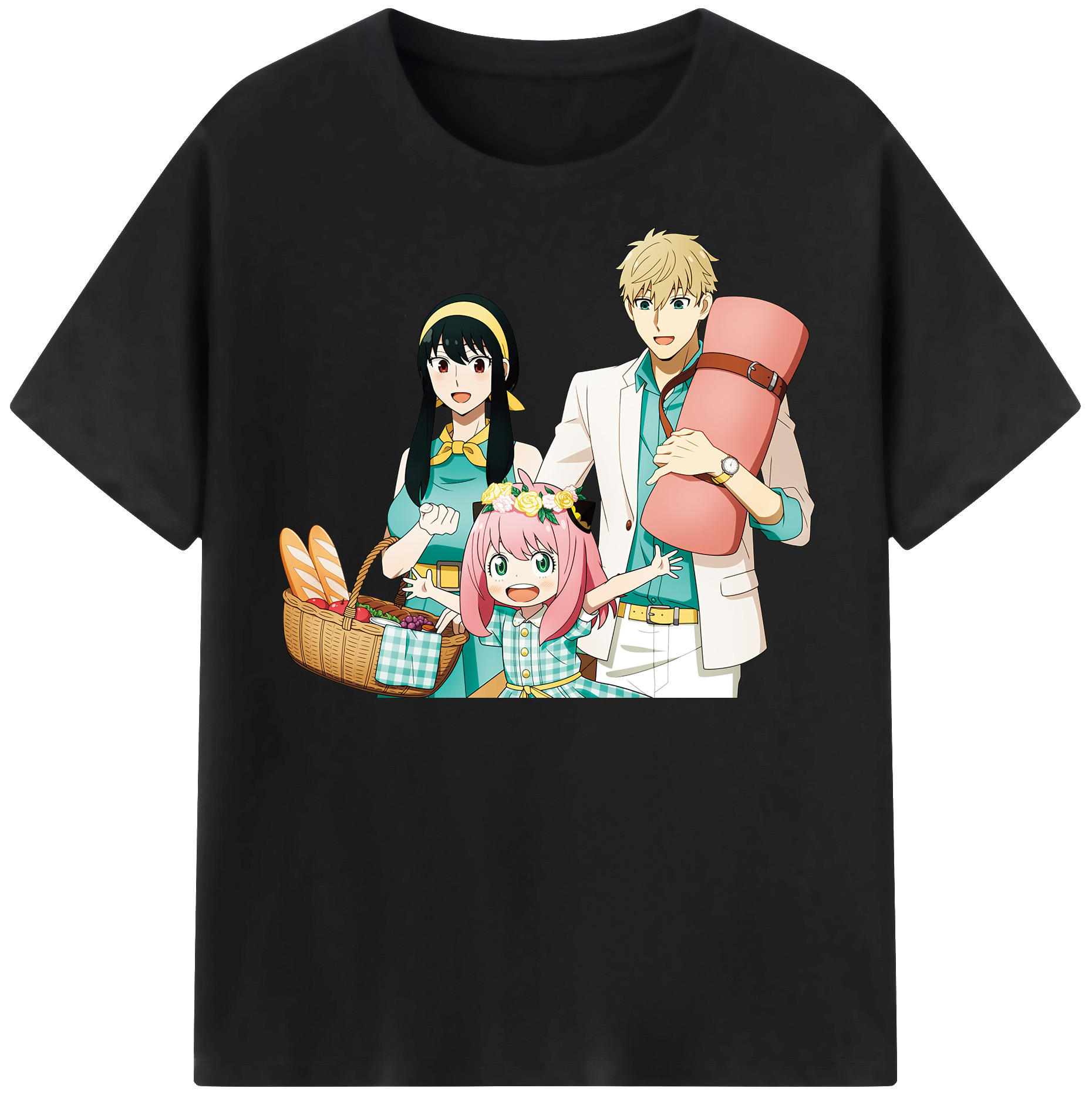 （画像用） SPY×FAMILY间谍家家酒 レディースカジュアルプリントTシャツ（綿100％）