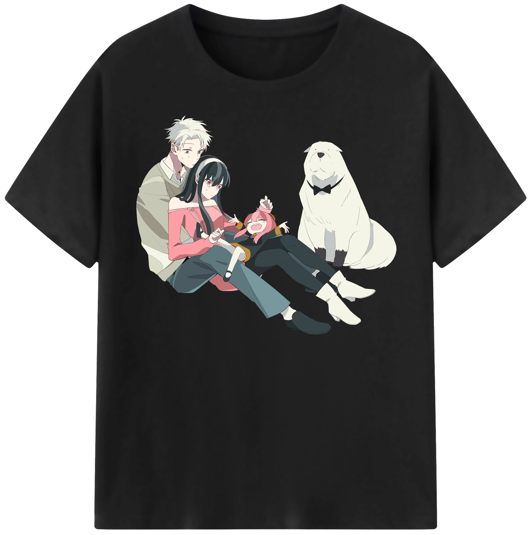 （画像用） SPY×FAMILY间谍家家酒 レディースカジュアルプリントTシャツ（綿100％）