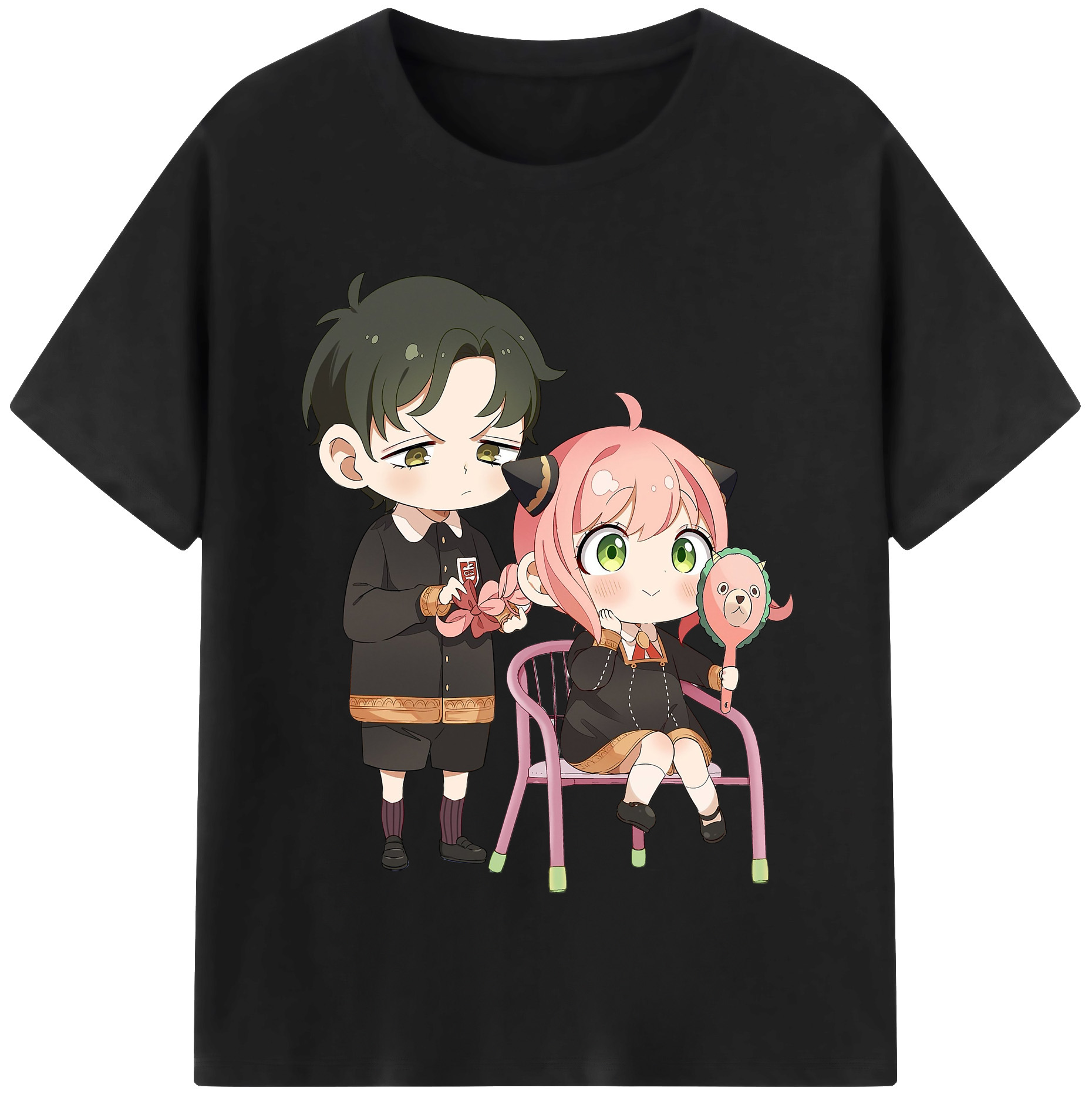 （画像用） SPY×FAMILY间谍家家酒 レディースカジュアルプリントTシャツ（綿100％）