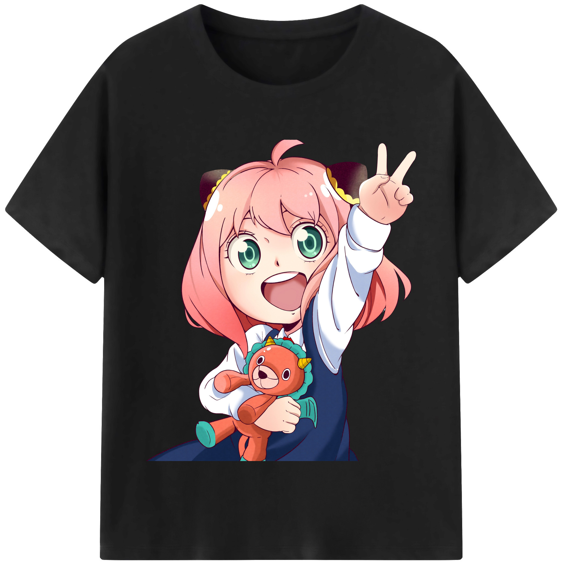 （画像用） SPY×FAMILY间谍家家酒 レディースカジュアルプリントTシャツ（綿100％）