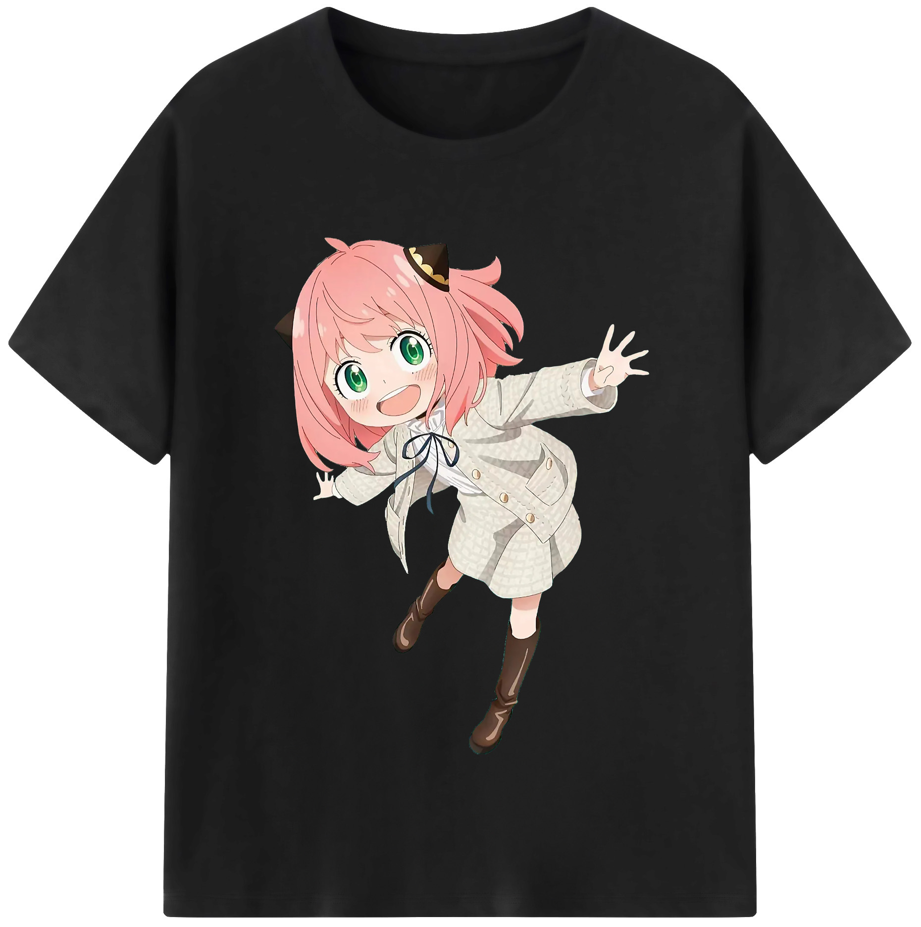 （画像用） SPY×FAMILY间谍家家酒 レディースカジュアルプリントTシャツ（綿100％）