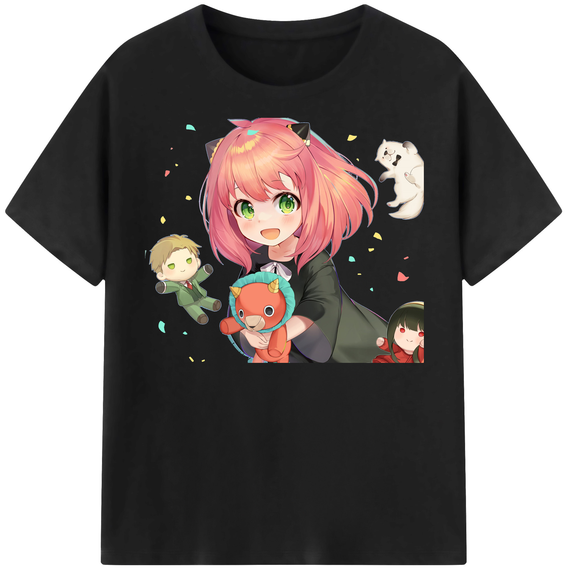 （画像用） SPY×FAMILY间谍家家酒 レディースカジュアルプリントTシャツ（綿100％）