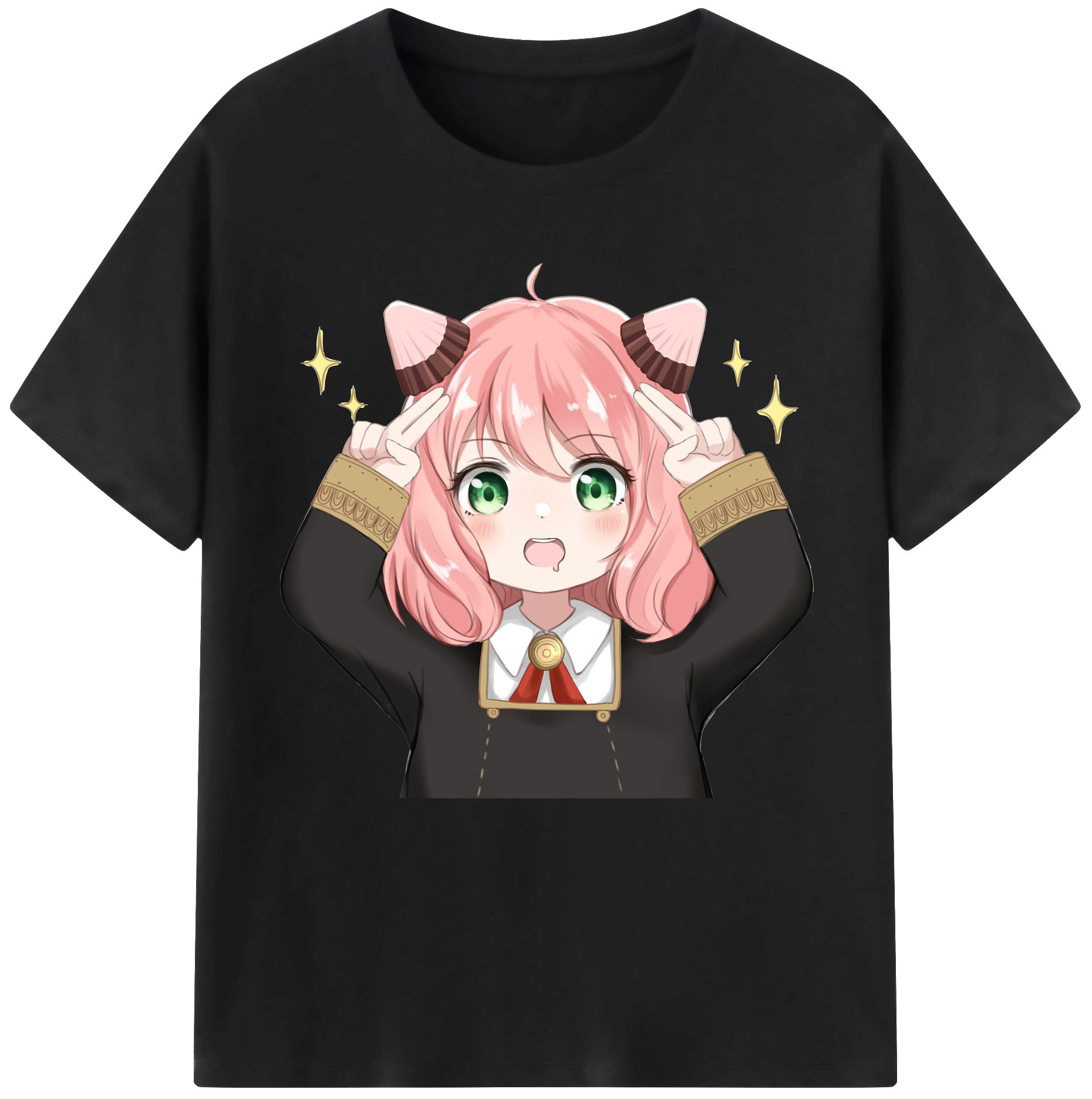 （画像用） SPY×FAMILY间谍家家酒 レディースカジュアルプリントTシャツ（綿100％）