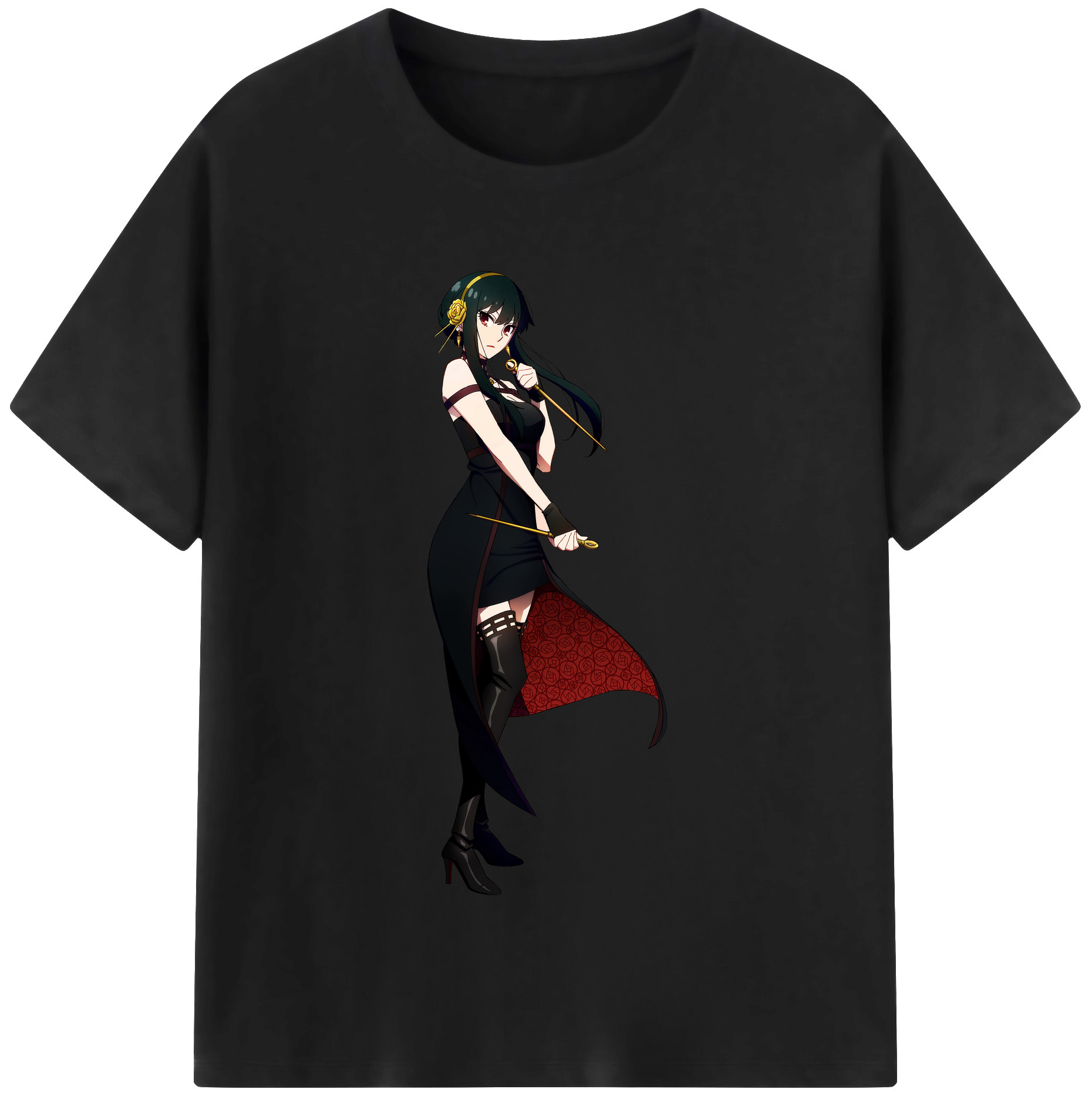 （画像用） SPY×FAMILY间谍家家酒 レディースカジュアルプリントTシャツ（綿100％）
