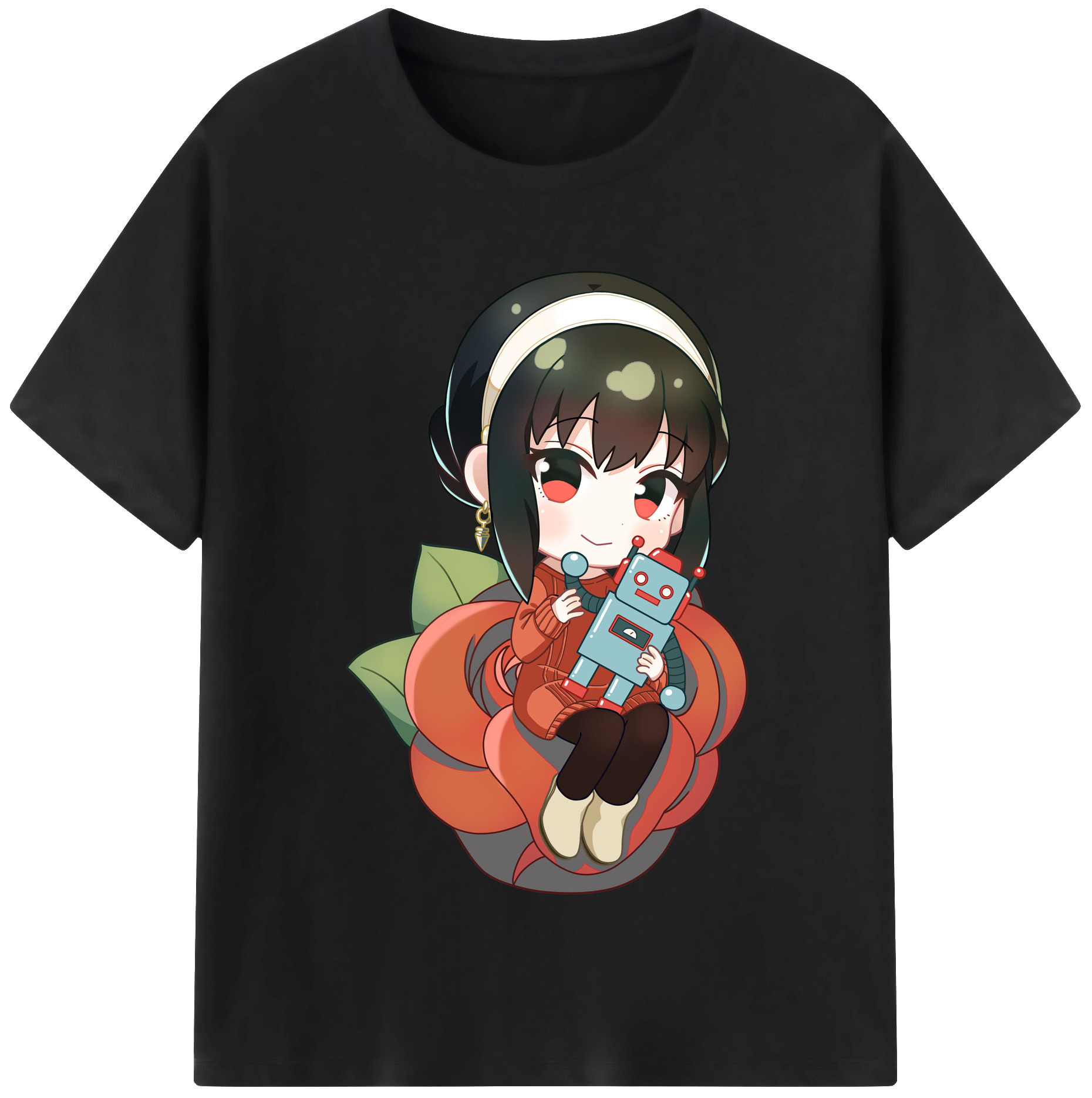 （画像用） SPY×FAMILY间谍家家酒 レディースカジュアルプリントTシャツ（綿100％）