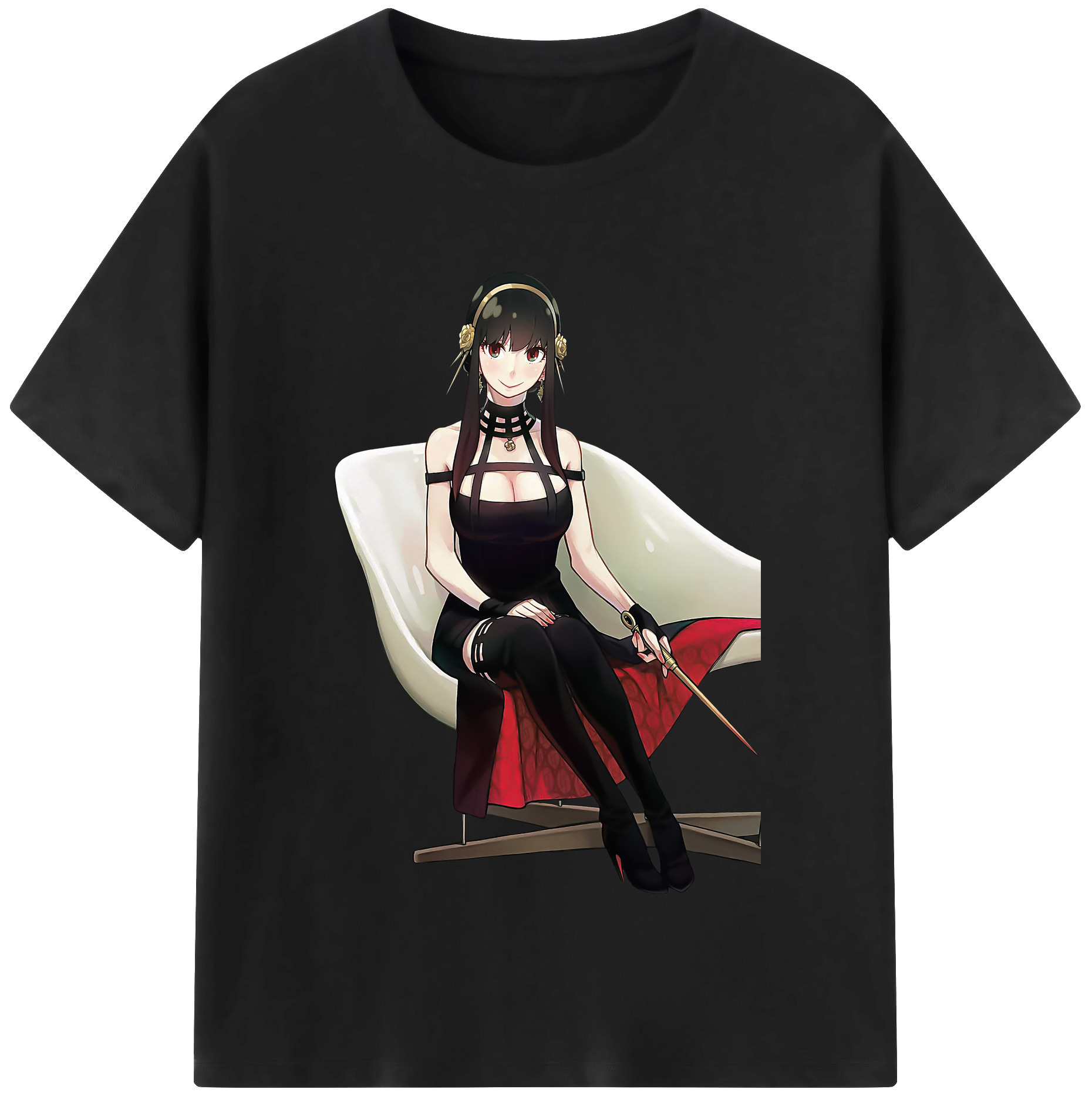 （画像用） SPY×FAMILY间谍家家酒 レディースカジュアルプリントTシャツ（綿100％）