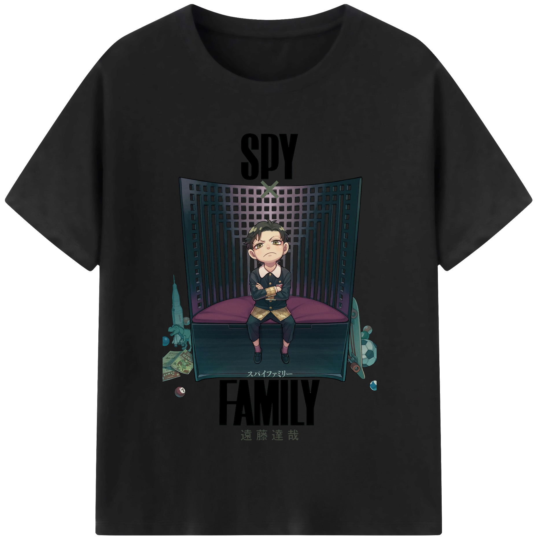 （画像用） SPY×FAMILY间谍家家酒 レディースカジュアルプリントTシャツ（綿100％）