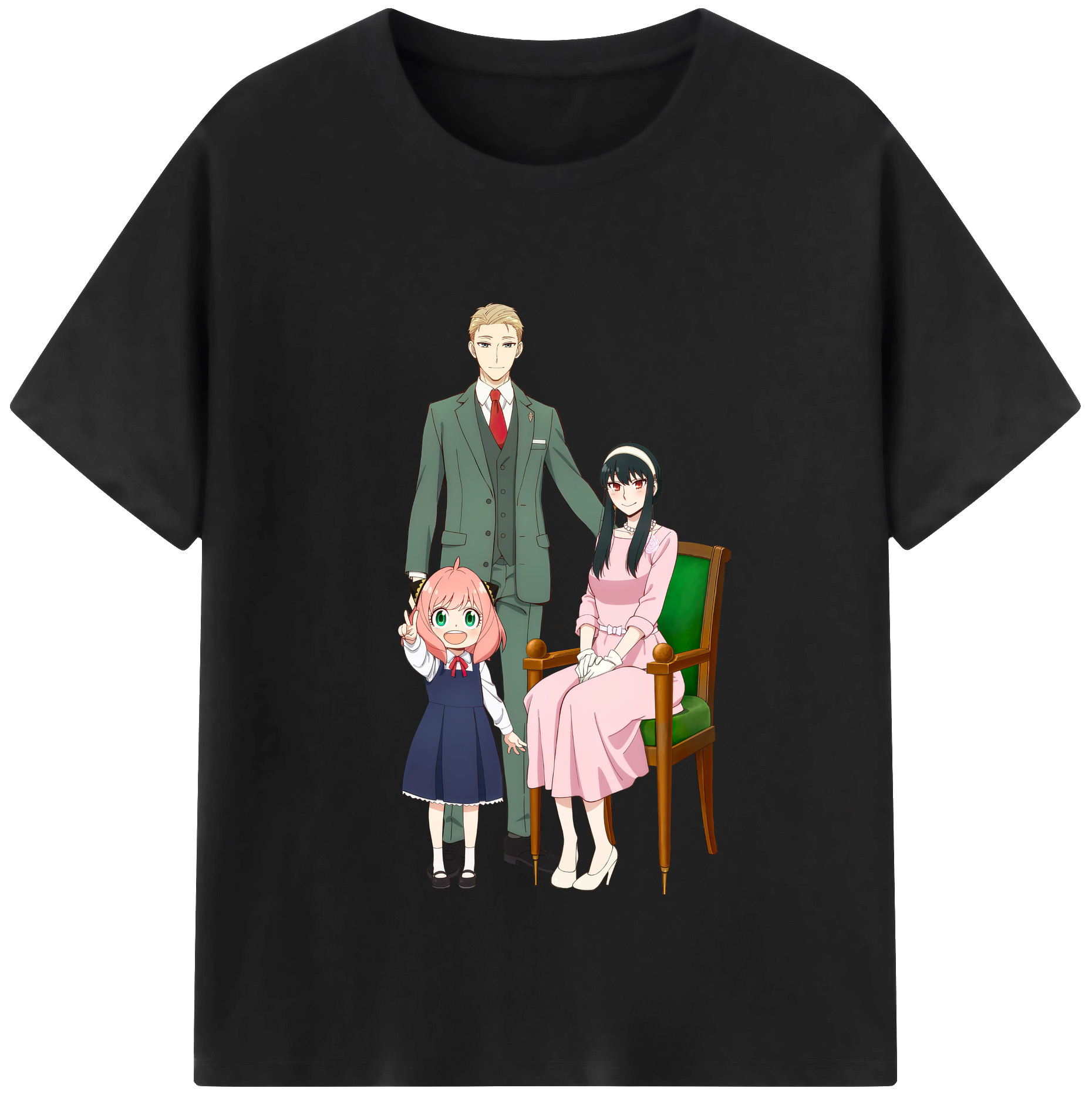 （画像用） SPY×FAMILY间谍家家酒 レディースカジュアルプリントTシャツ（綿100％）