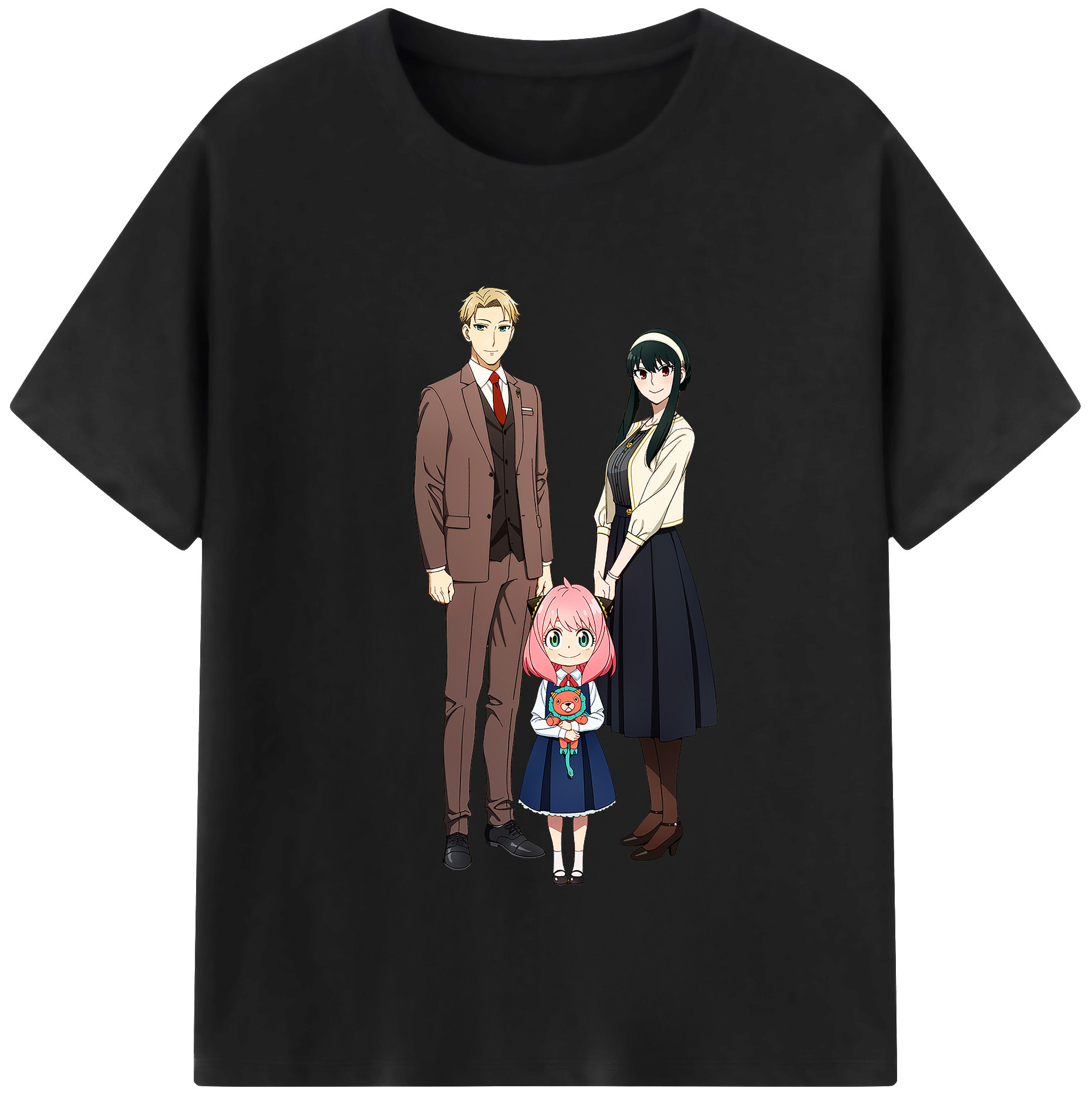 （画像用） SPY×FAMILY间谍家家酒 レディースカジュアルプリントTシャツ（綿100％）