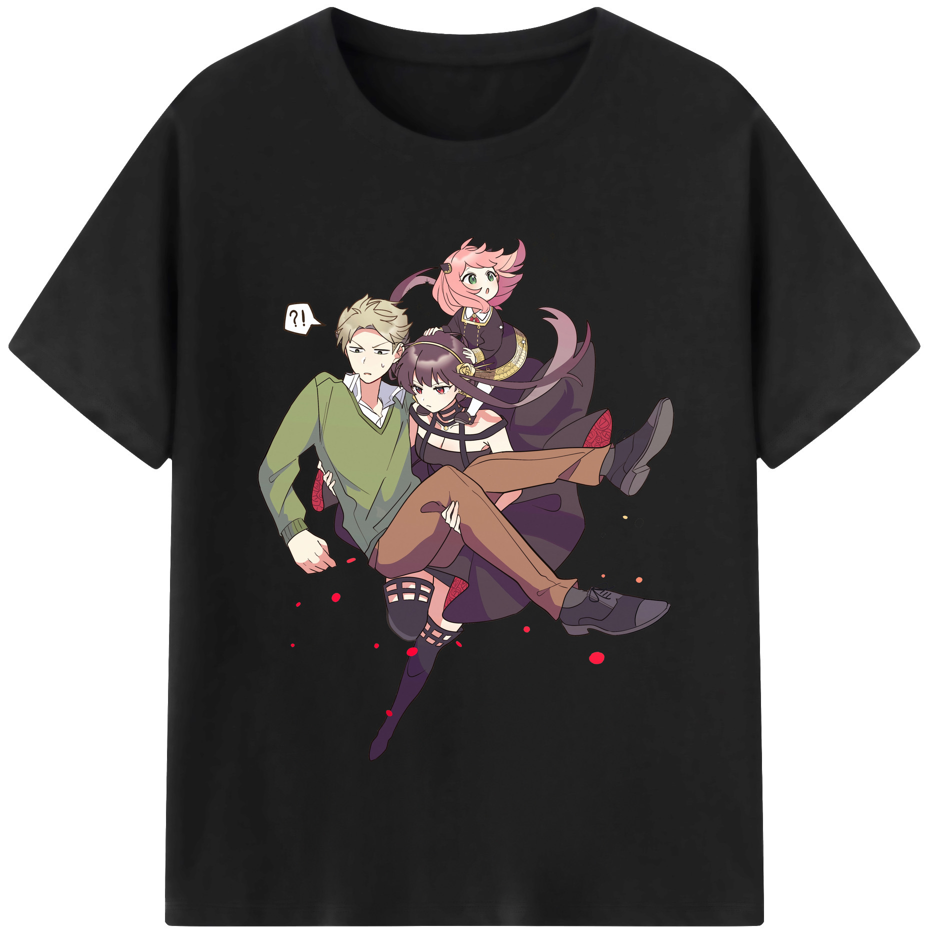 （画像用） SPY×FAMILY间谍家家酒 レディースカジュアルプリントTシャツ（綿100％）
