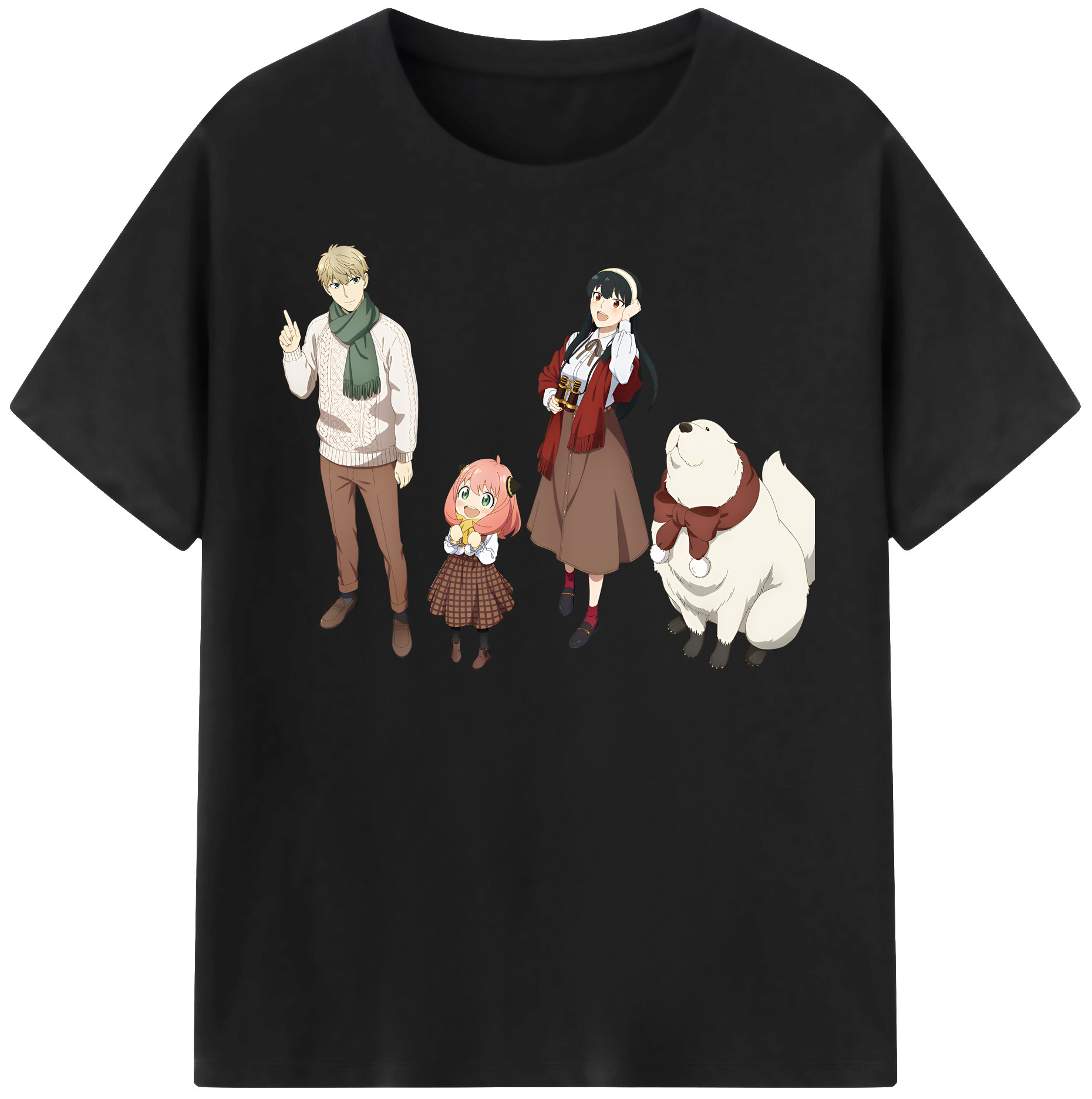 （画像用） SPY×FAMILY间谍家家酒 レディースカジュアルプリントTシャツ（綿100％）