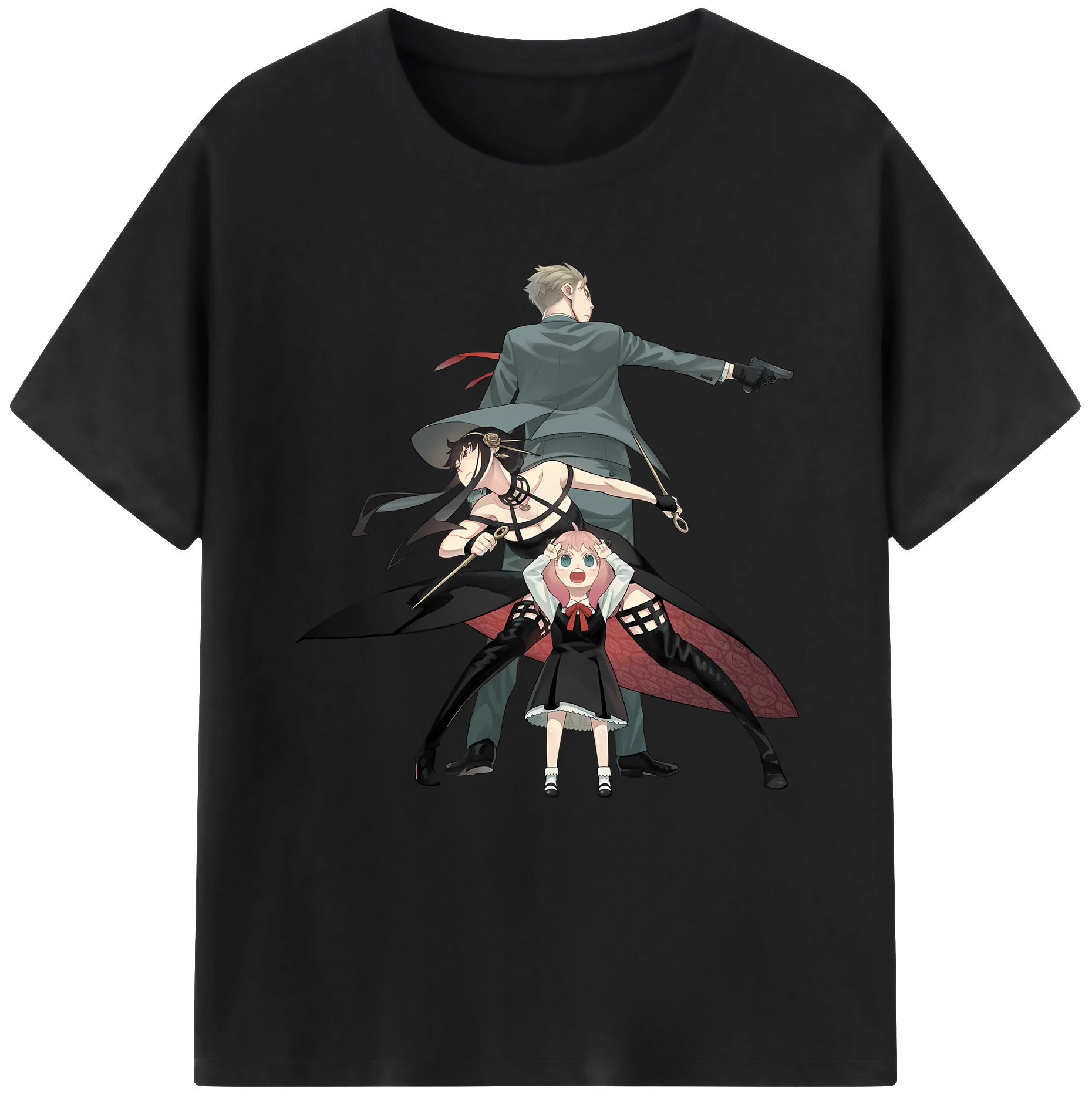 （画像用） SPY×FAMILY间谍家家酒 レディースカジュアルプリントTシャツ（綿100％）