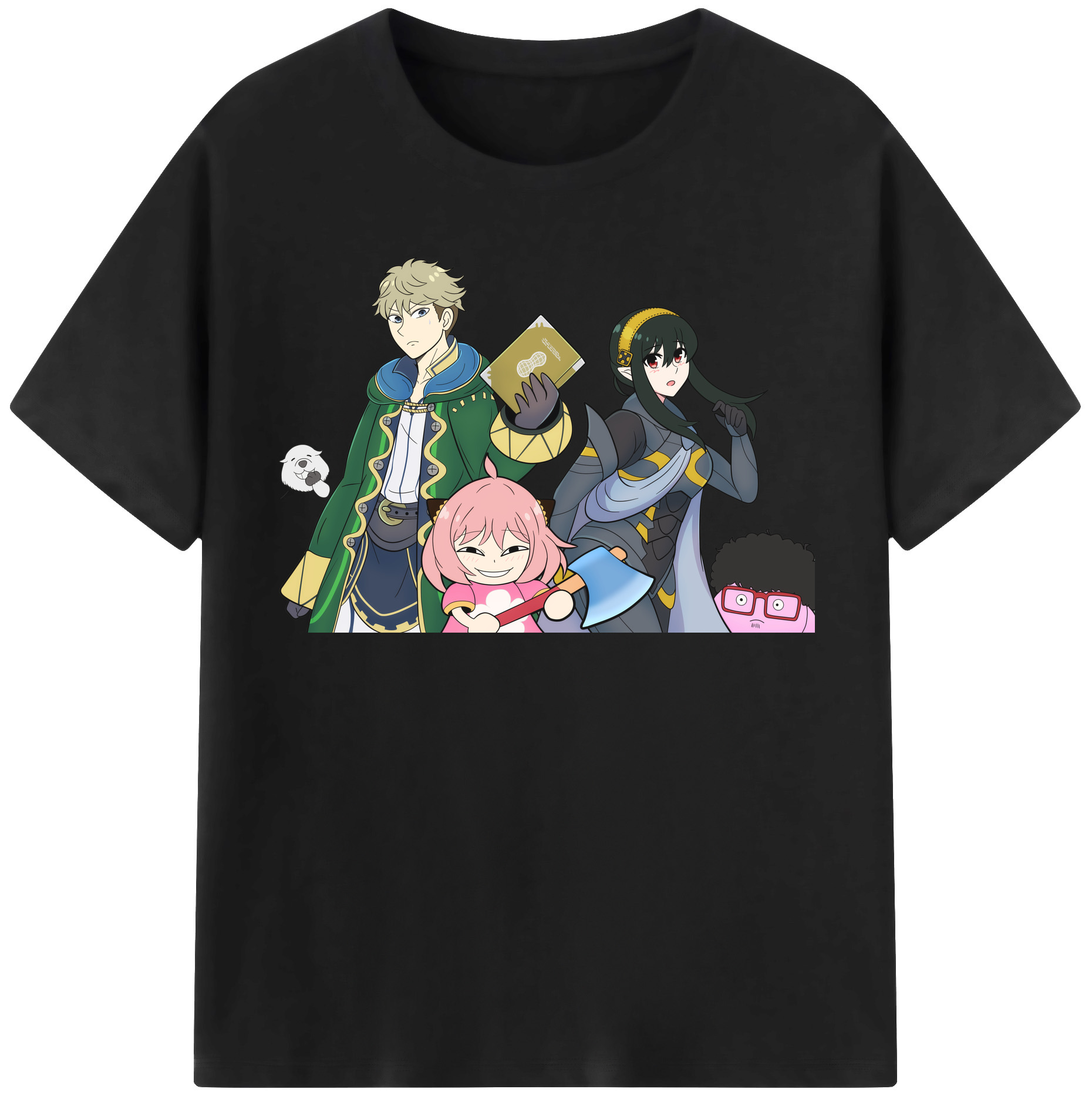 （画像用） SPY×FAMILY间谍家家酒 レディースカジュアルプリントTシャツ（綿100％）