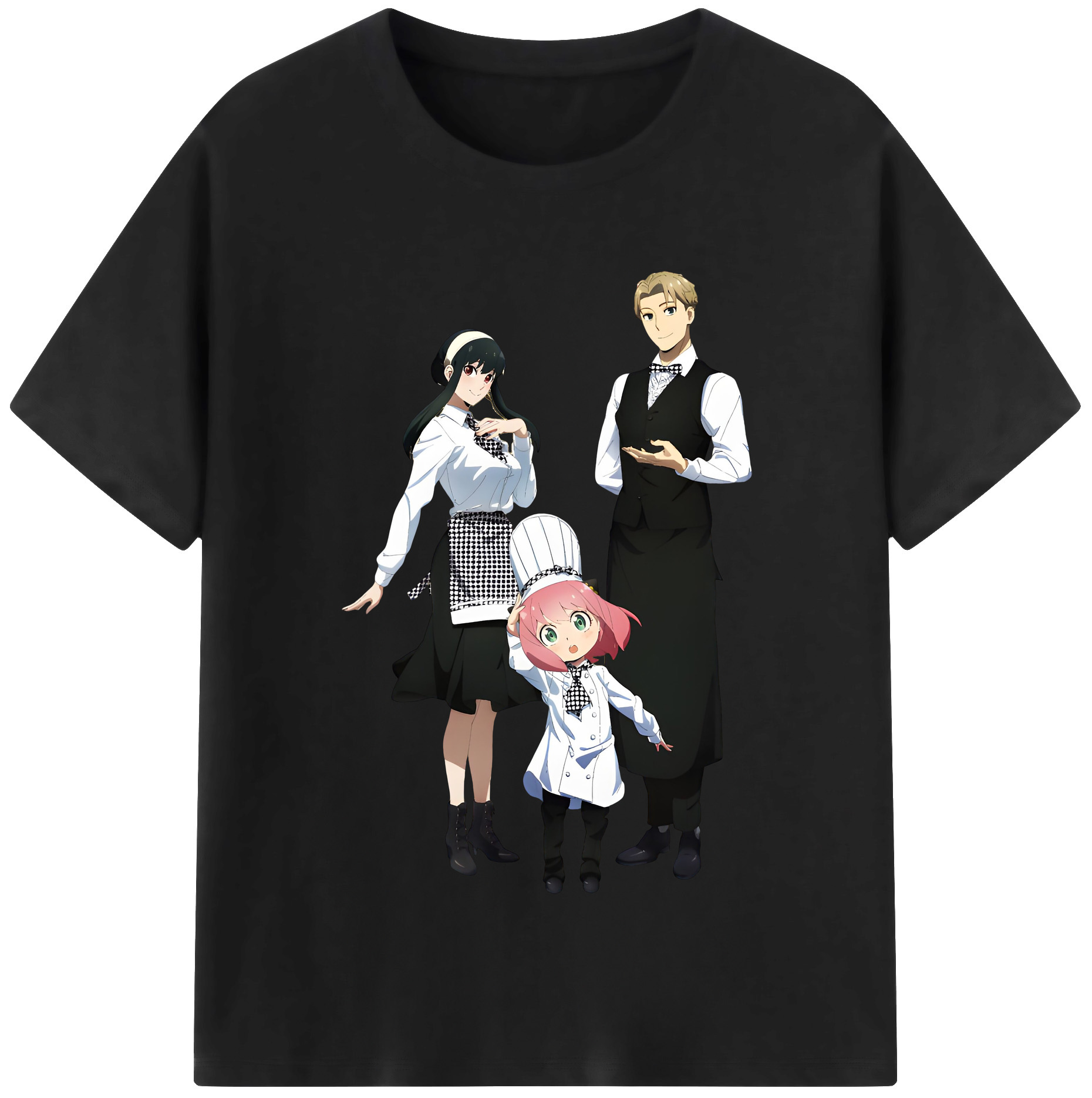 （画像用） SPY×FAMILY间谍家家酒 レディースカジュアルプリントTシャツ（綿100％）