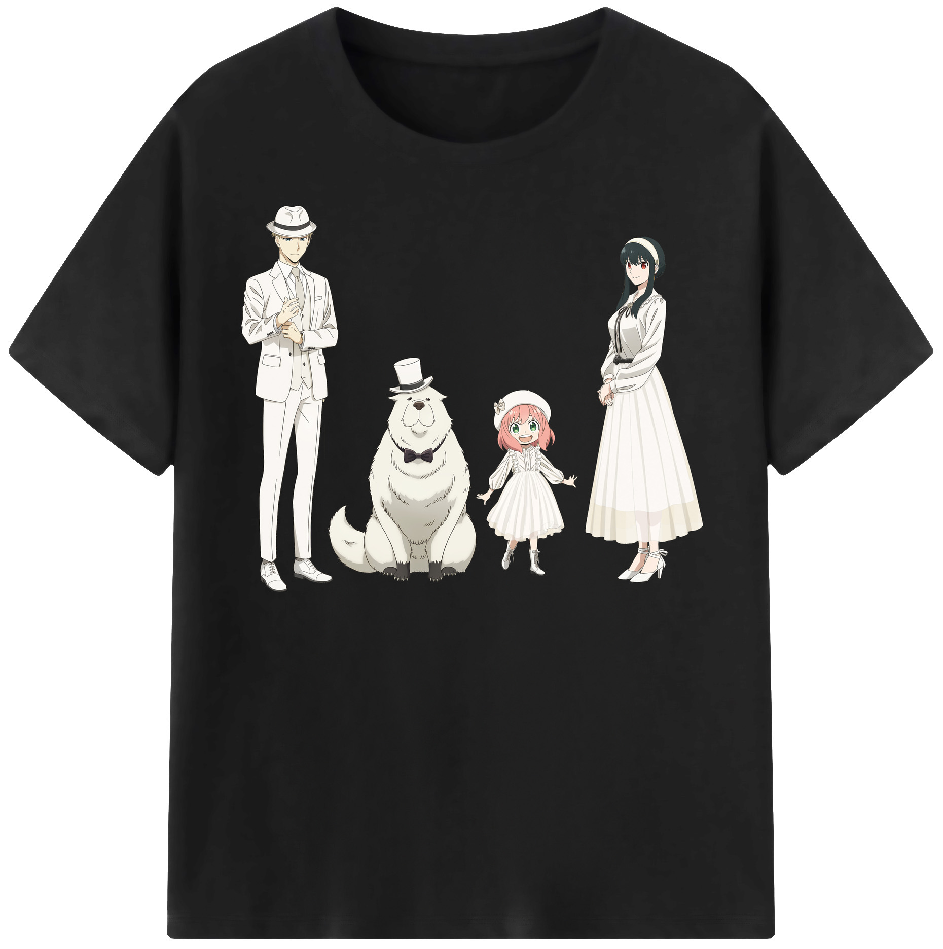（画像用） SPY×FAMILY间谍家家酒 レディースカジュアルプリントTシャツ（綿100％）