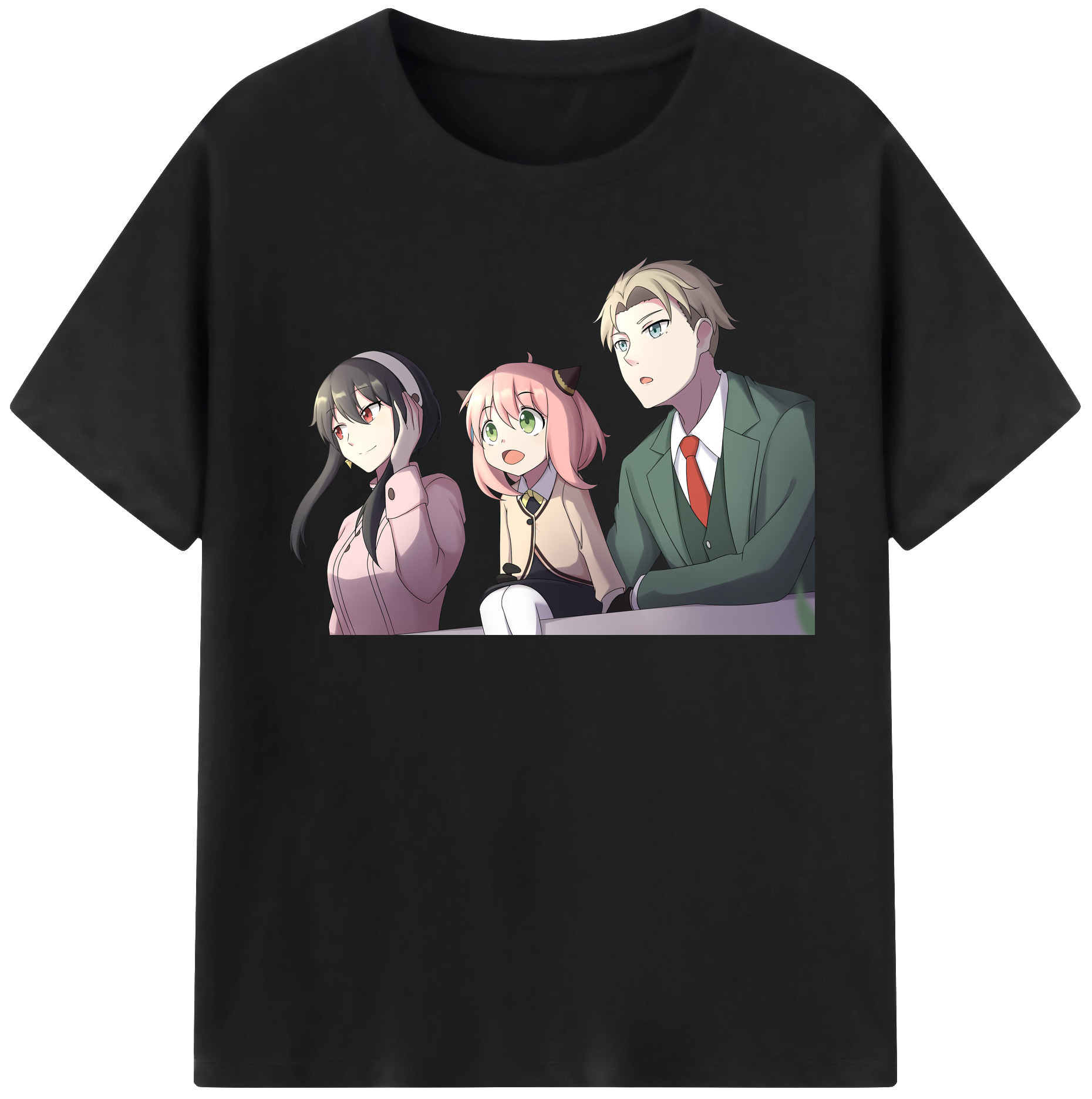 （画像用） SPY×FAMILY间谍家家酒 レディースカジュアルプリントTシャツ（綿100％）