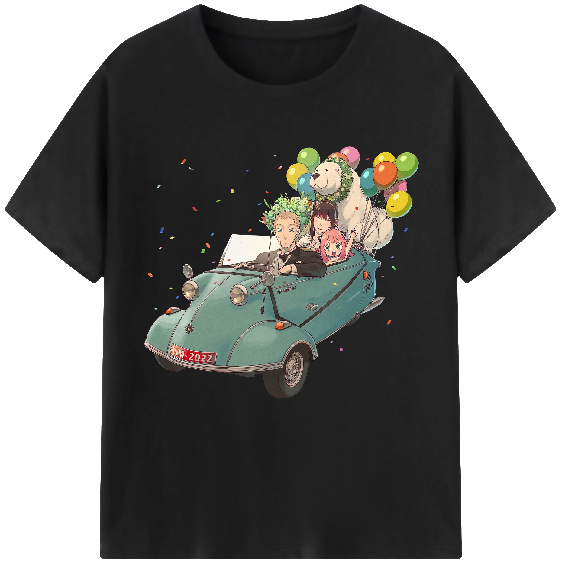 （画像用） SPY×FAMILY间谍家家酒 レディースカジュアルプリントTシャツ（綿100％）