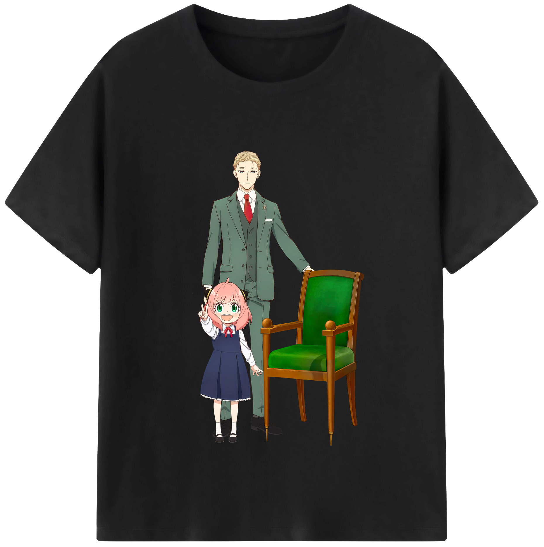 （画像用） SPY×FAMILY间谍家家酒 レディースカジュアルプリントTシャツ（綿100％）