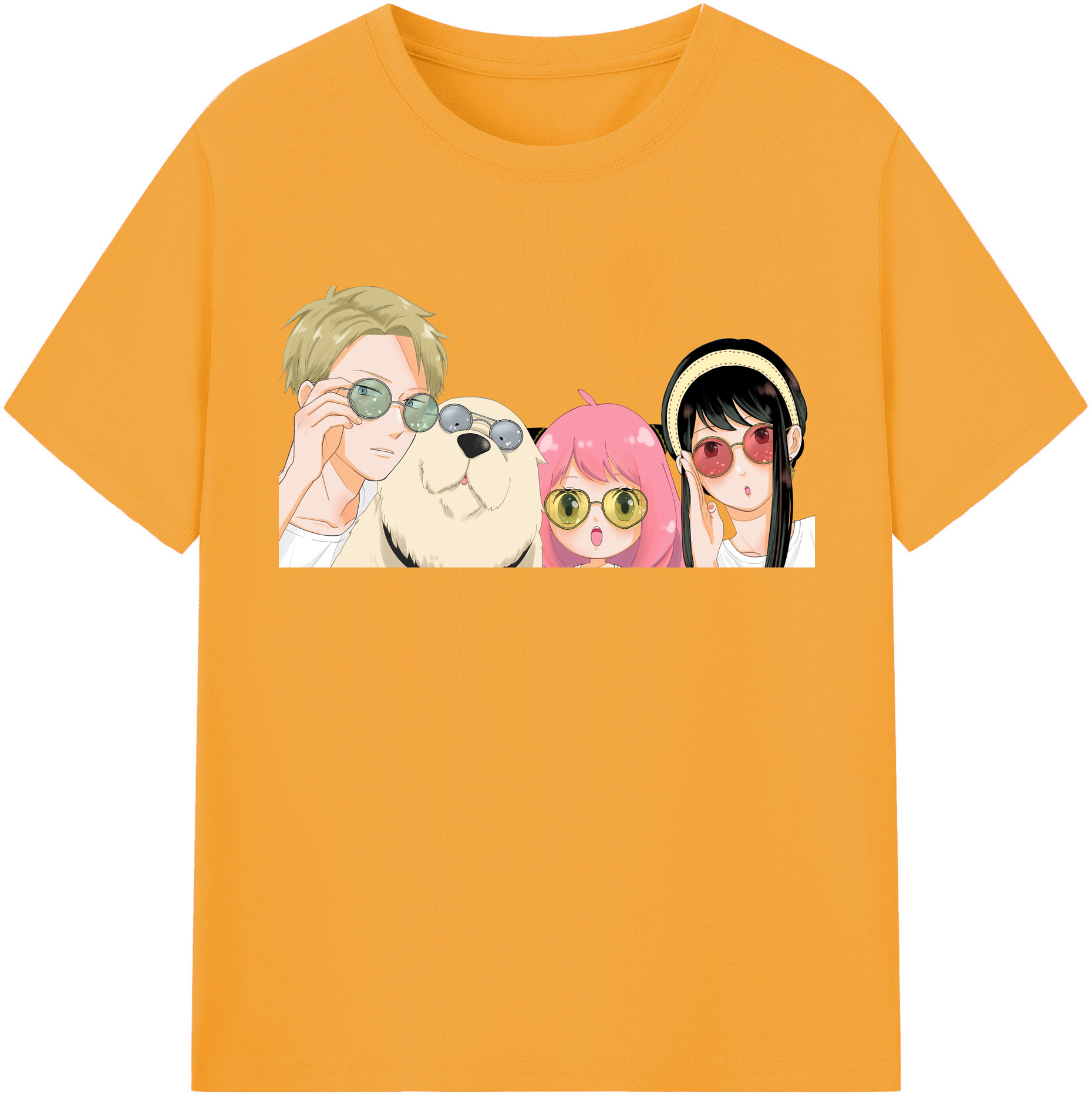 （画像用） SPY×FAMILY间谍家家酒 レディースカジュアルプリントTシャツ（綿100％）
