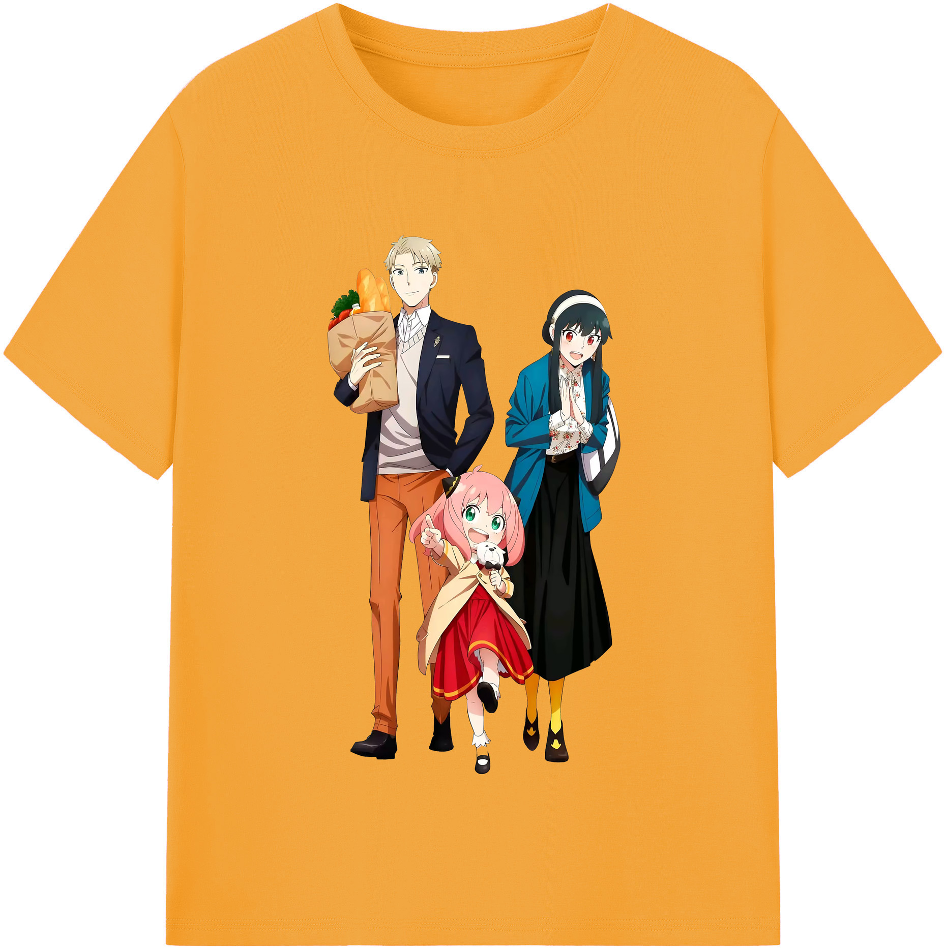 （画像用） SPY×FAMILY间谍家家酒 レディースカジュアルプリントTシャツ（綿100％）