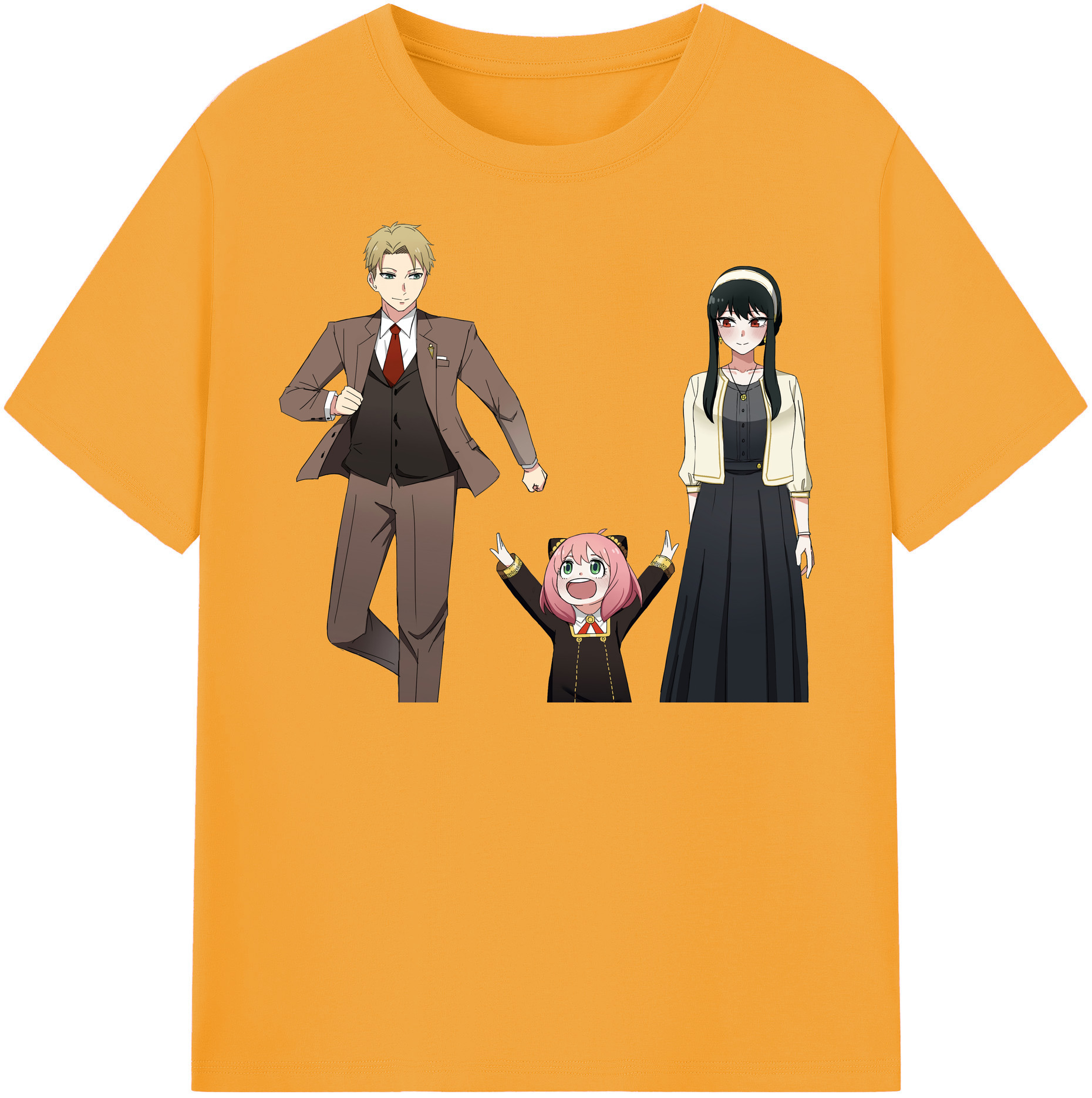 （画像用） SPY×FAMILY间谍家家酒 レディースカジュアルプリントTシャツ（綿100％）
