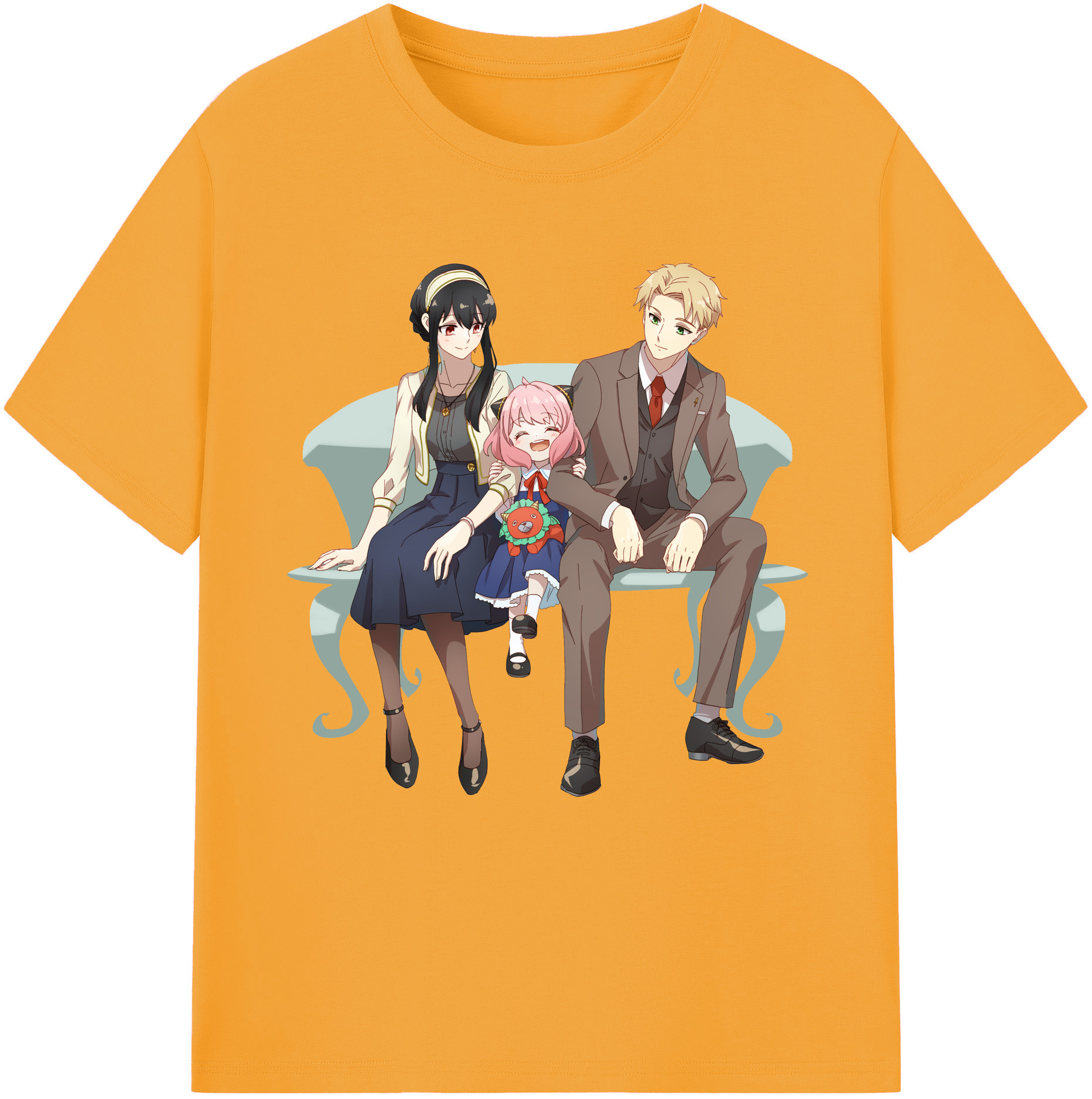 （画像用） SPY×FAMILY间谍家家酒 レディースカジュアルプリントTシャツ（綿100％）