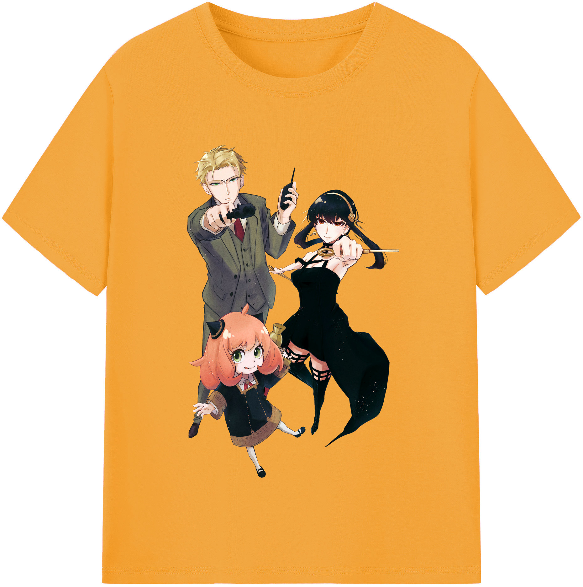 （画像用） SPY×FAMILY间谍家家酒 レディースカジュアルプリントTシャツ（綿100％）