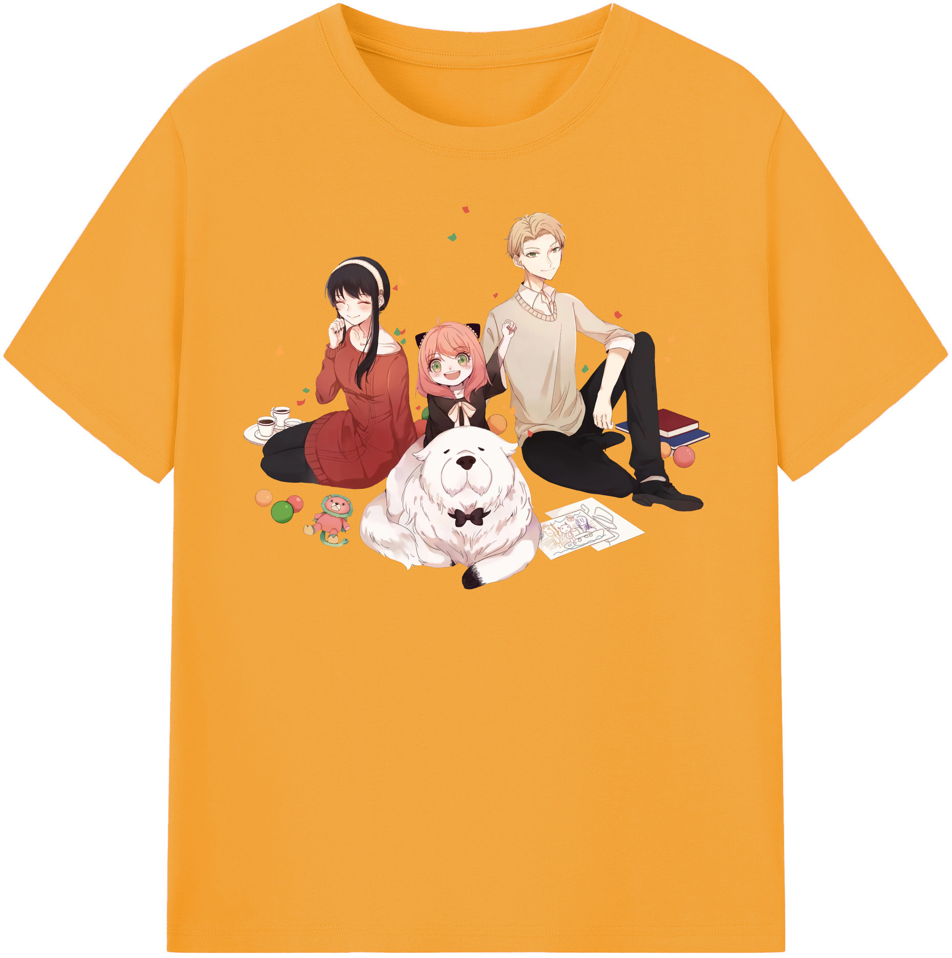 （画像用） SPY×FAMILY间谍家家酒 レディースカジュアルプリントTシャツ（綿100％）