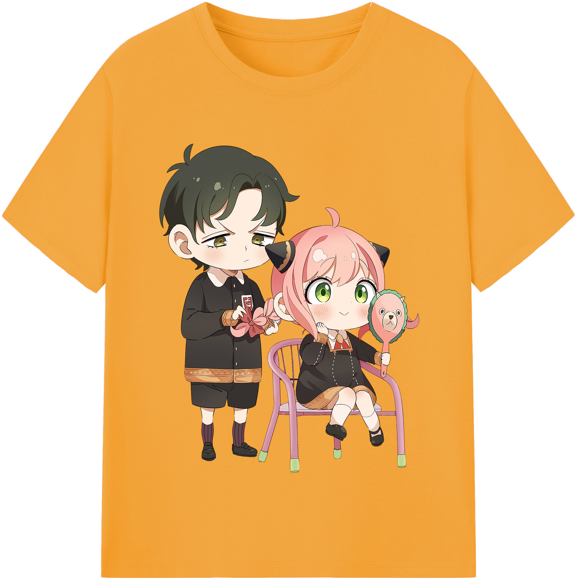 （画像用） SPY×FAMILY间谍家家酒 レディースカジュアルプリントTシャツ（綿100％）